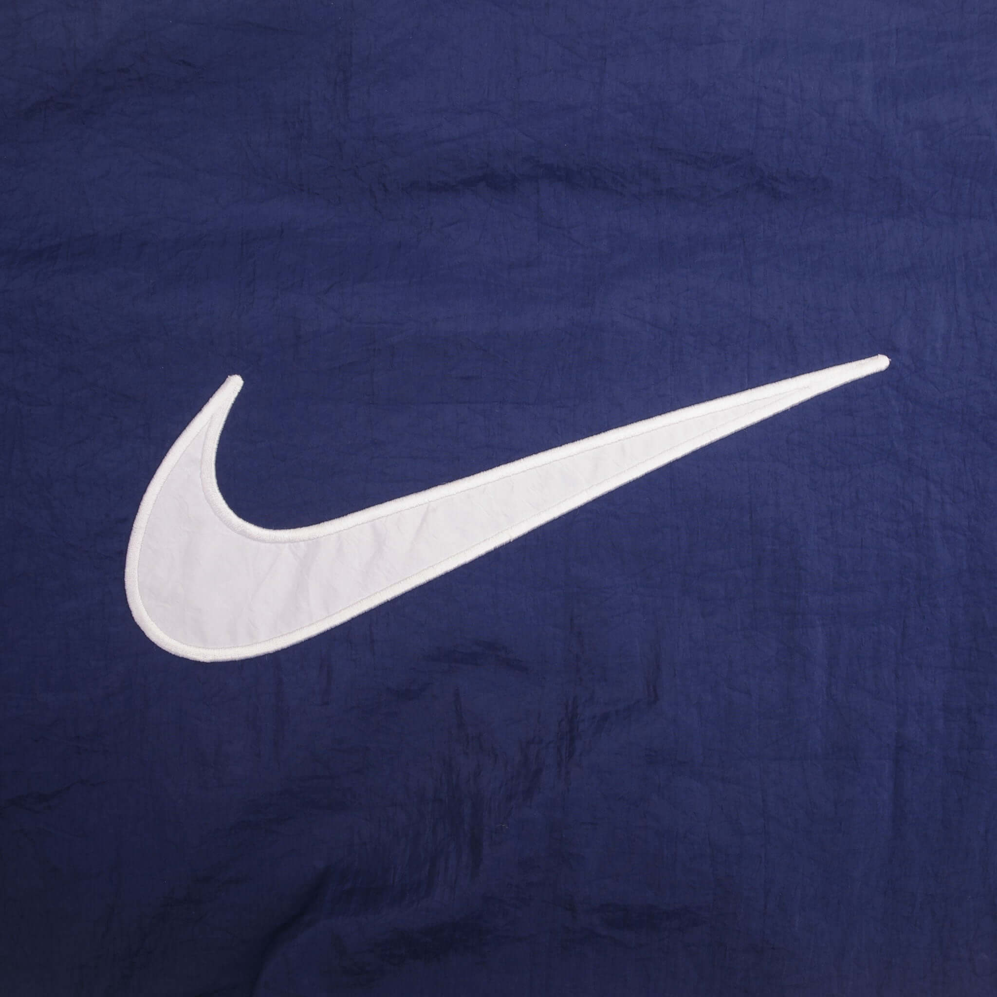 Vintage Nike Big Swoosh Blue Windbreaker Jacket 1990S Size XL