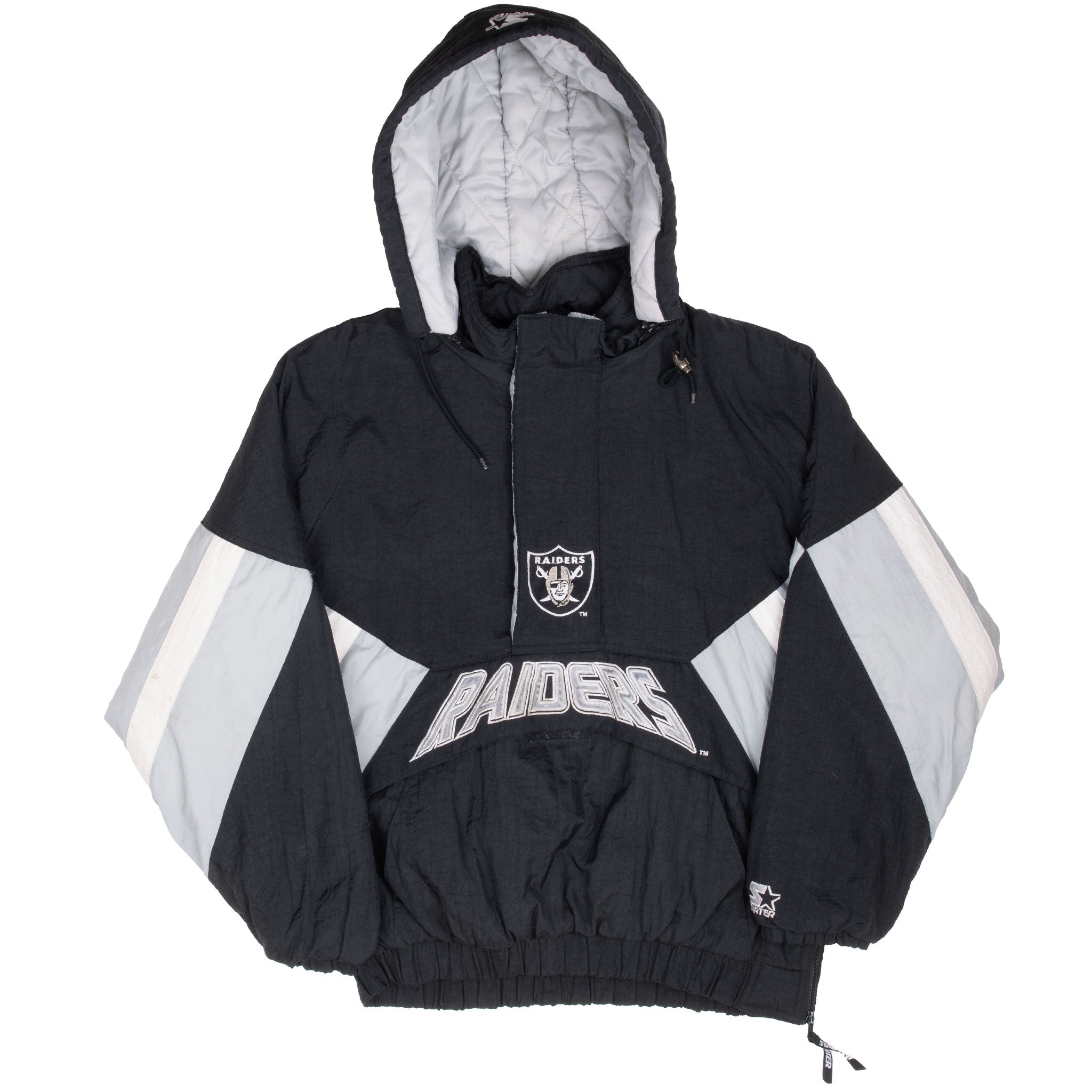 Vintage Nfl Los Angeles Raiders Starter Pullover Jacket 1990S Size Large