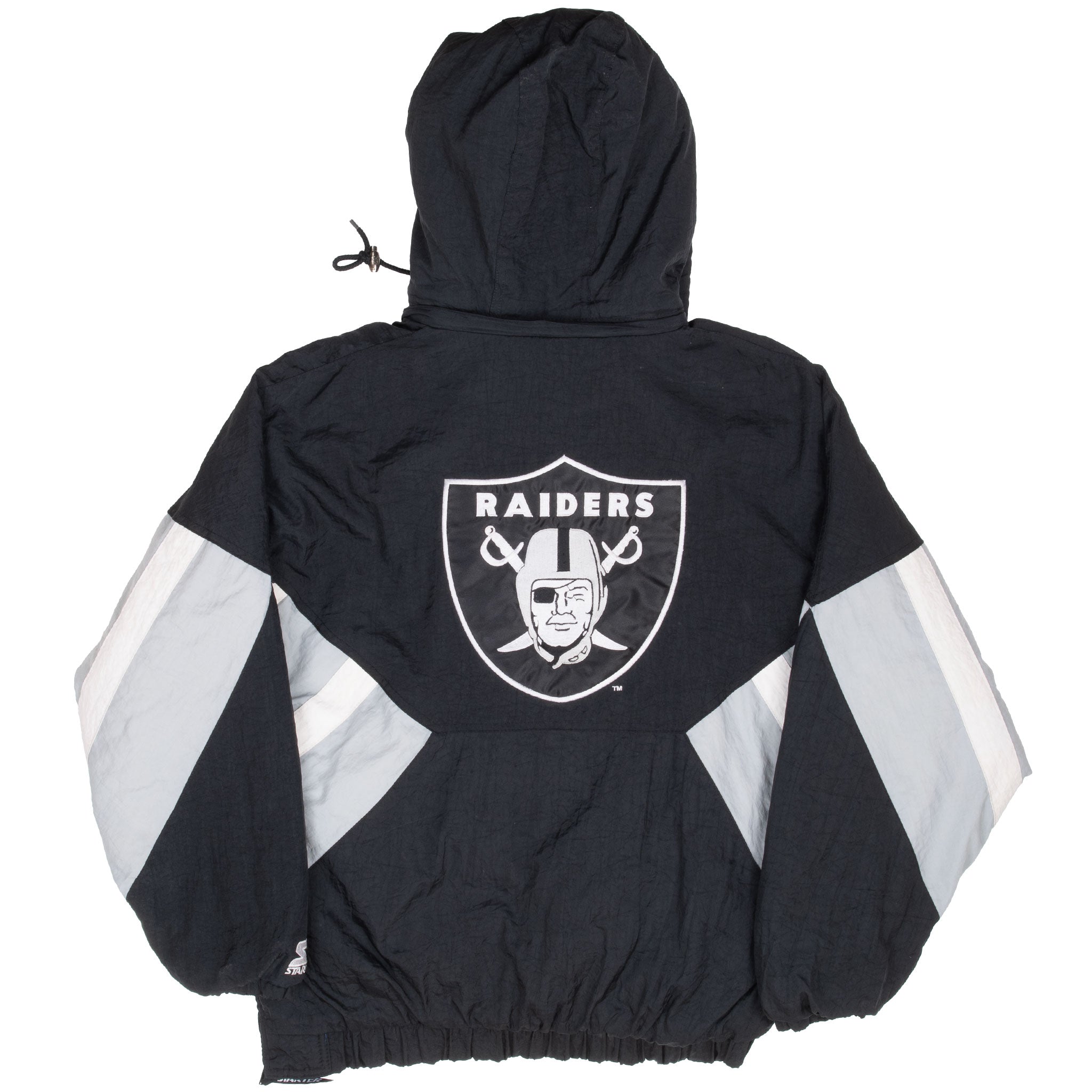 Vintage Nfl Los Angeles Raiders Starter Pullover Jacket 1990S Size Large