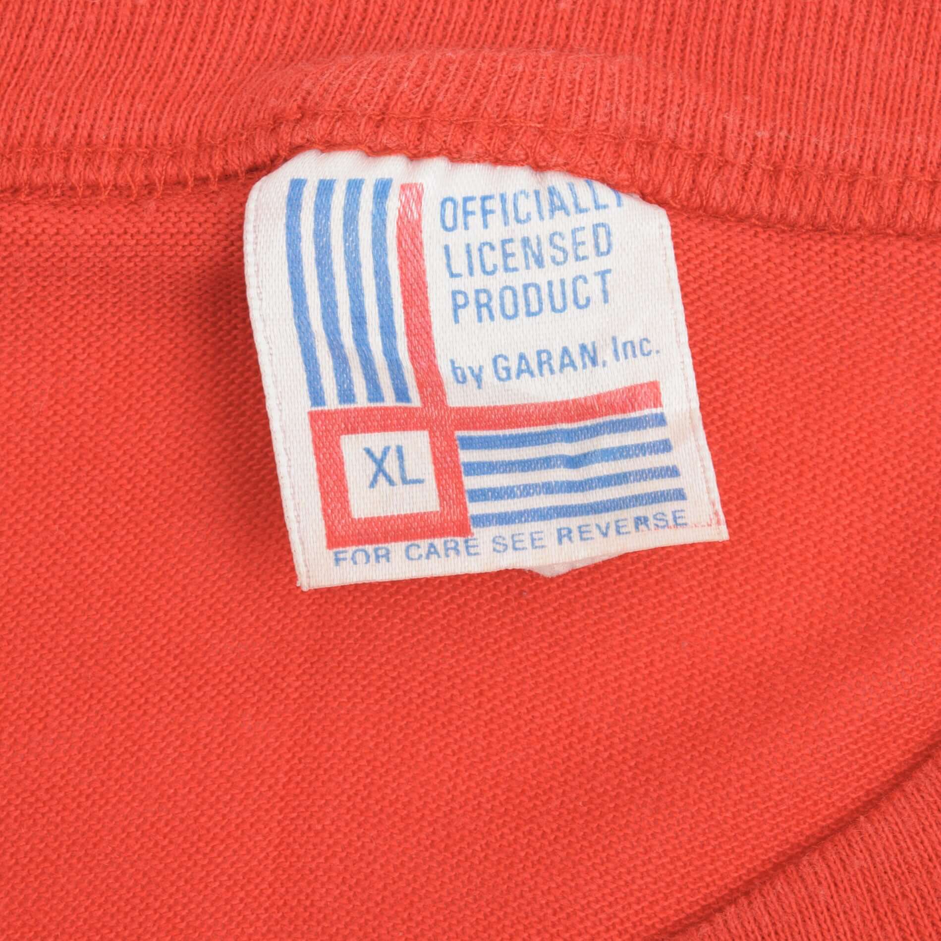 Vintage NFL San Francisco 49Ers Champions 1985 Tee Shirt Size Large Made In USA With Single Stitch Sleeves