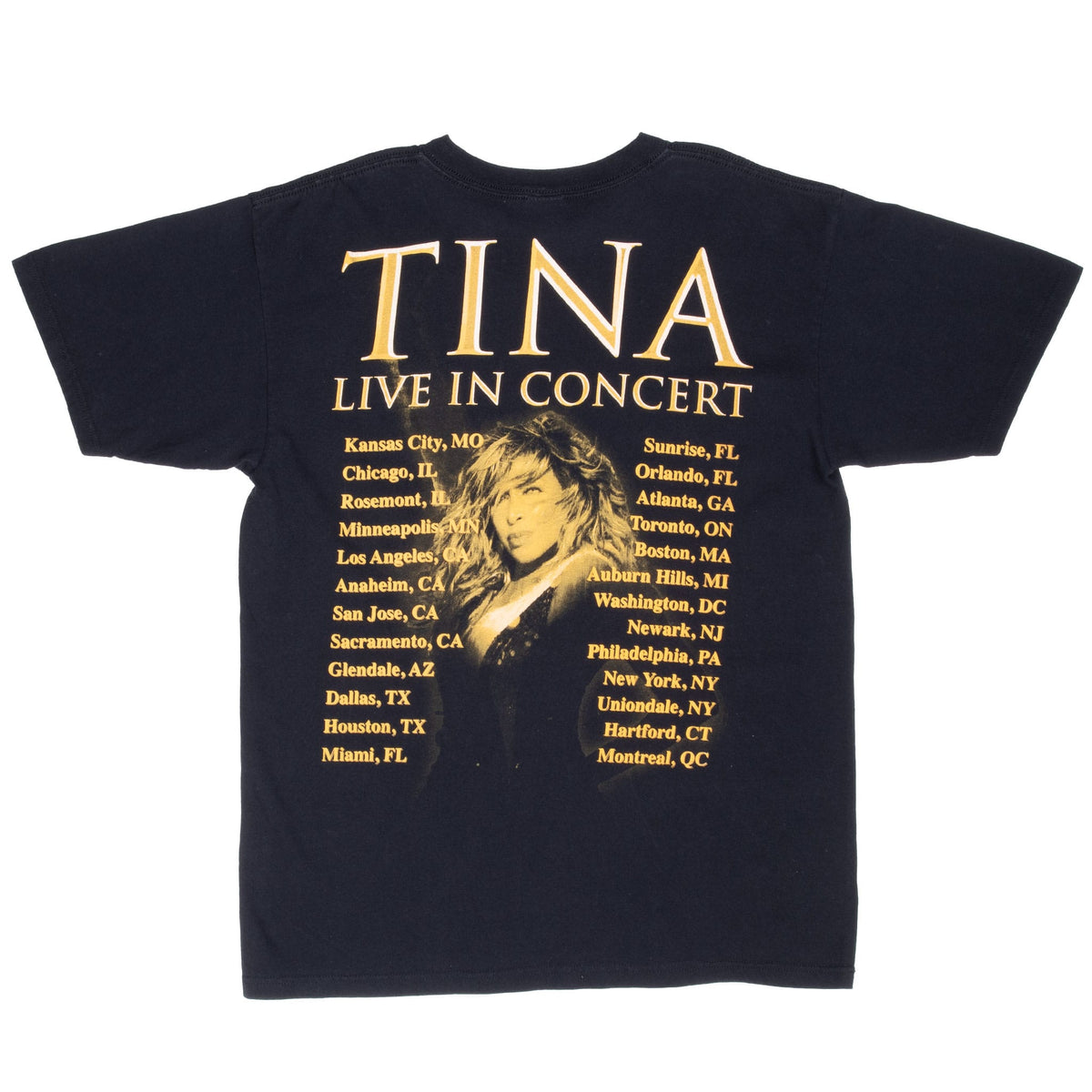 Vintage Tina Turner Live In Concert Tee Shirt 2000S Size Large