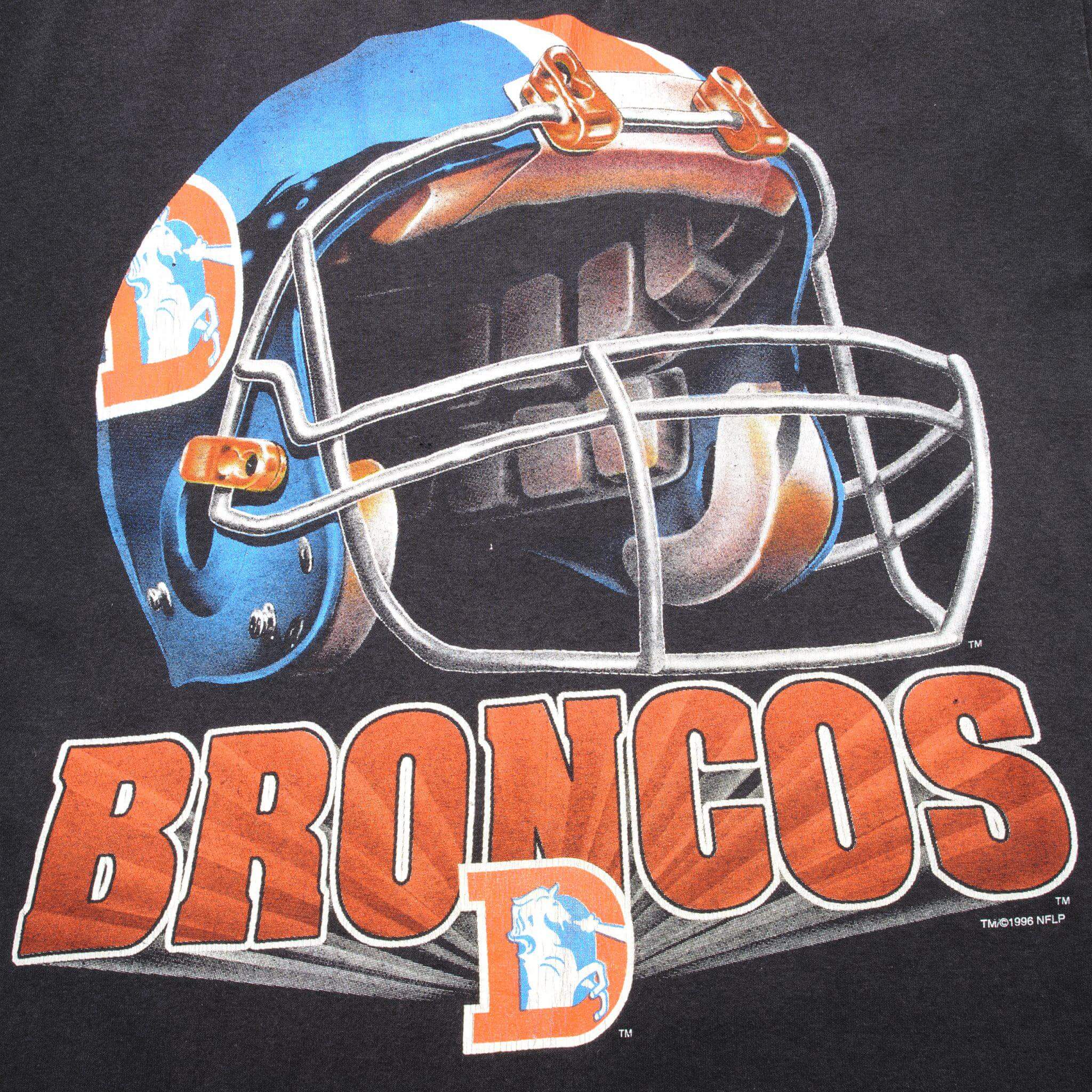 VINTAGE NFL DENVER BRONCOS TEE SHIRT 1996 SIZE MEDIUM