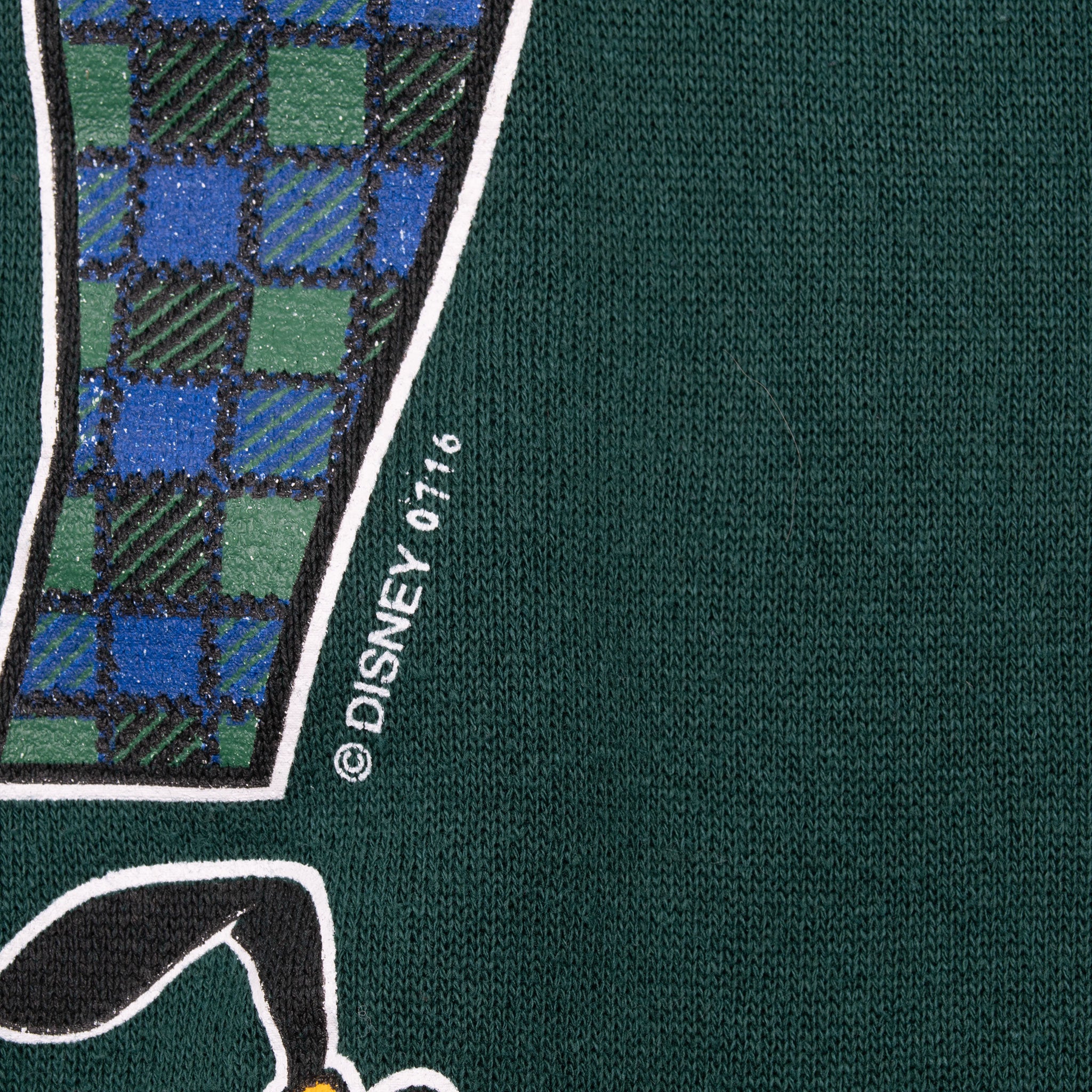 Vintage Disney Mickey Mouse 1990S Pine Green Sweatshirt Size XL Made In USA