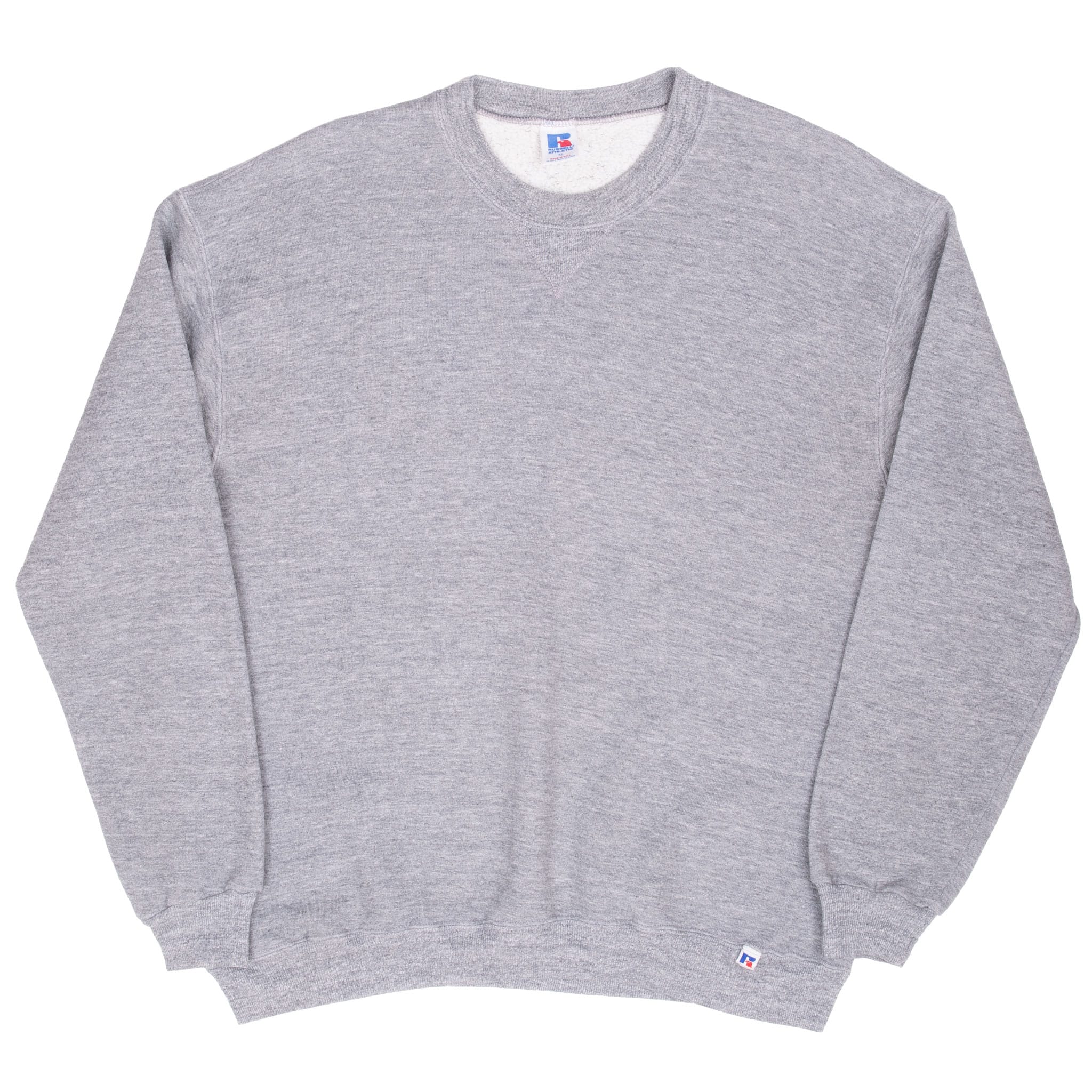 Vintage Russell Athletic Blank Grey Sweatshirt 1980S Size XL Made In Usa