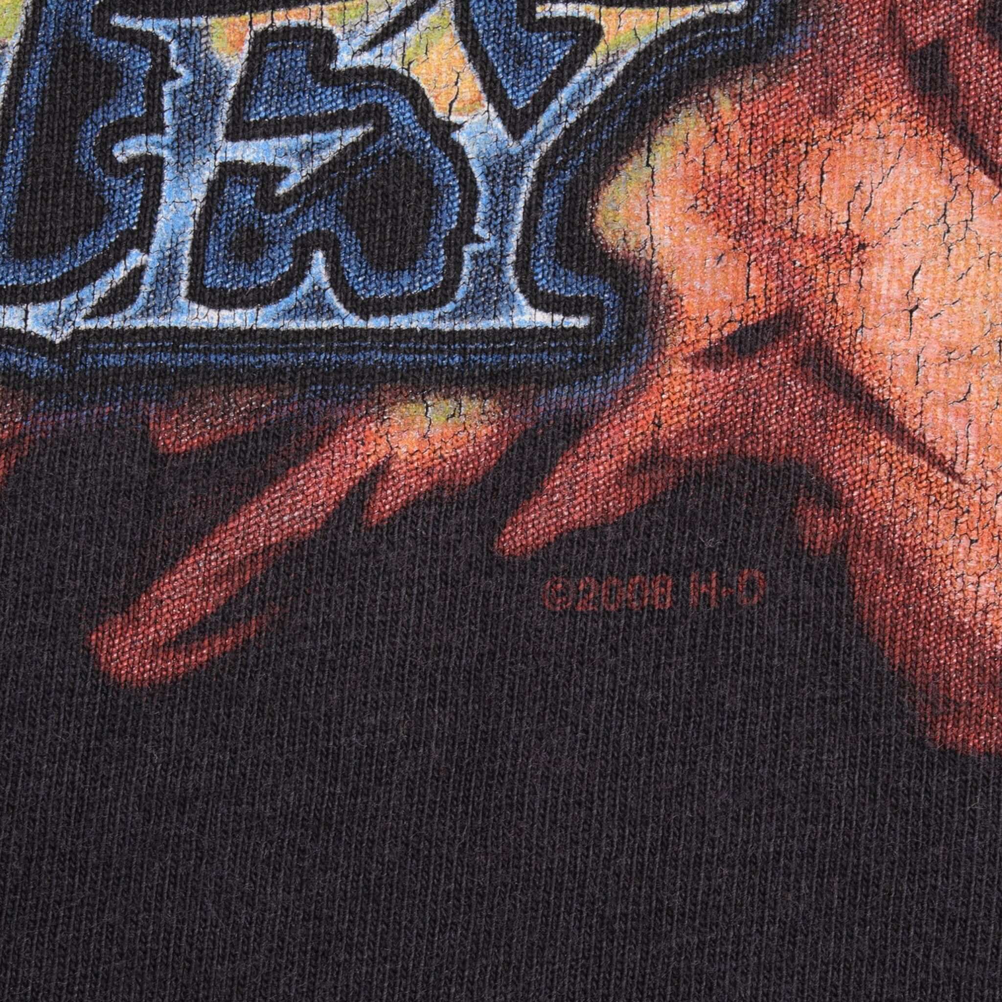 Vintage Harley Davidson 2008 Rally In The Valley Maggie Valley, NC Dragon Long Sleeves Tee Shirt Size Medium