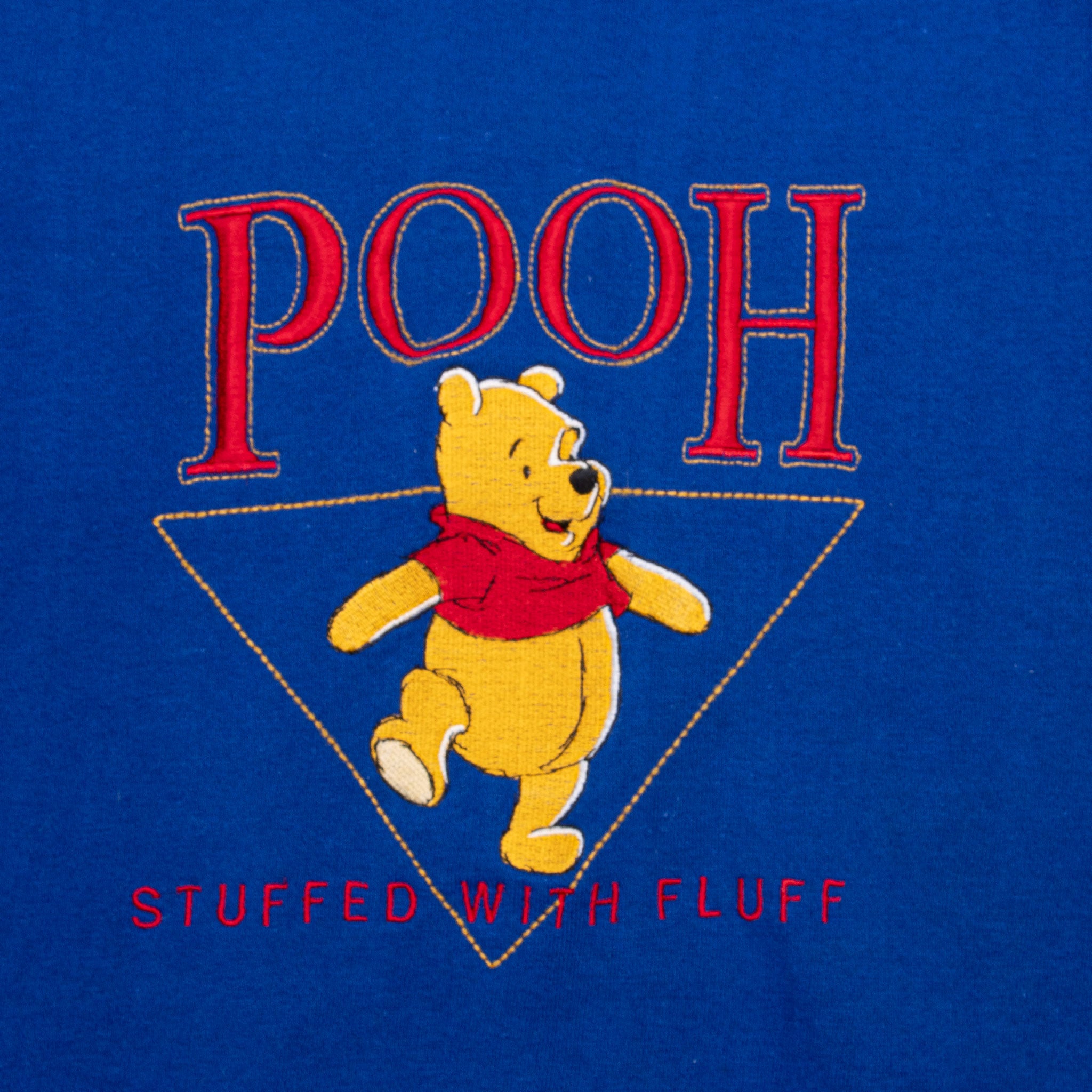 Vintage Disney Winnie The Pooh Embroidered 1990S Sweatshirt Size Large Made In Usa