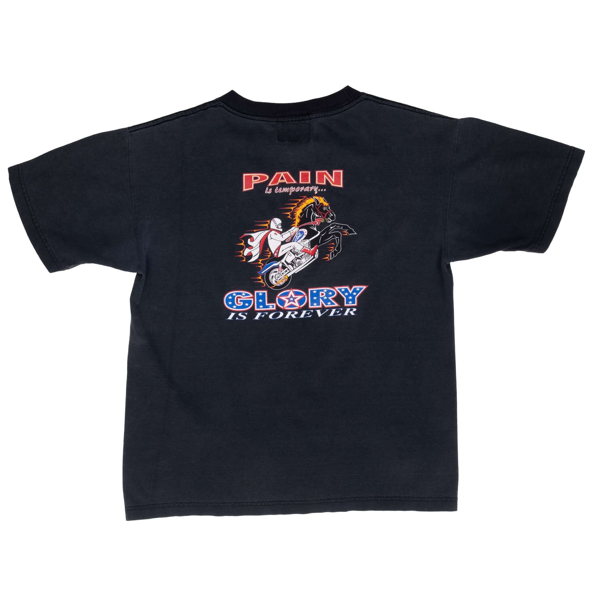 Vintage Biker Sturgis Rally Evel Knievel 2002 Tee Shirt Size Medium Made In Usa