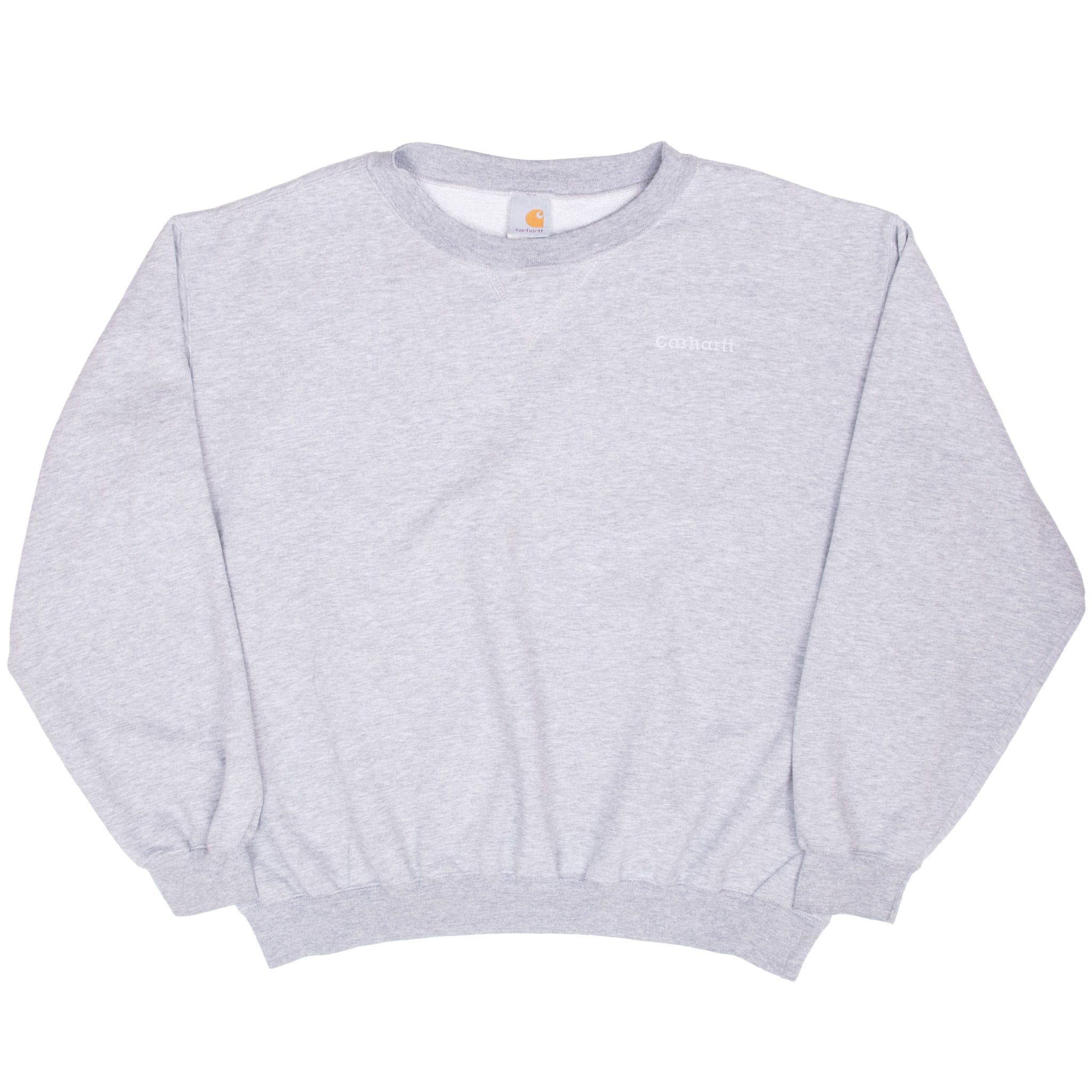 Vintage Carhartt Grey Crewneck Sweatshirt 2000S Size Large