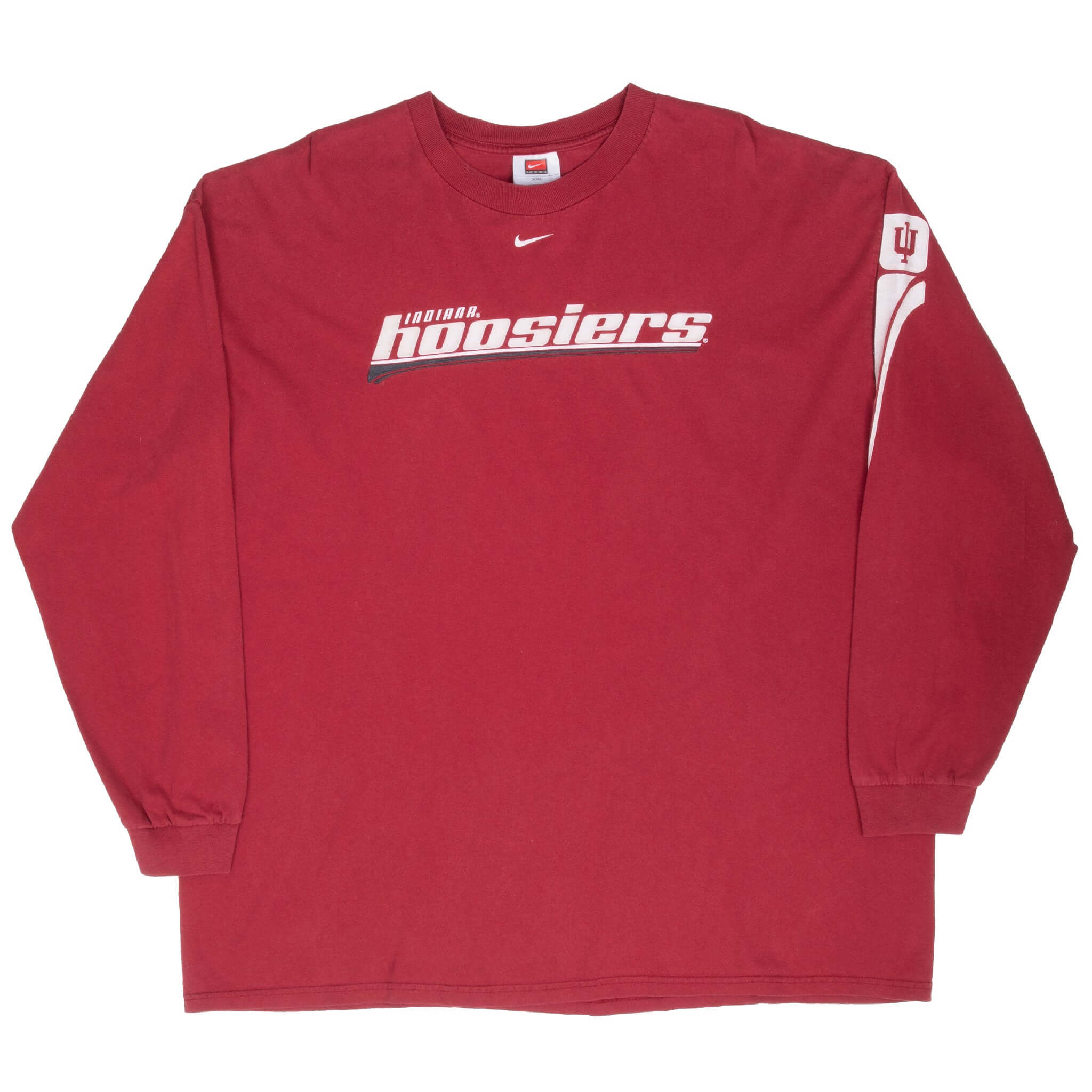 Vintage Nike Ncaa Hoosiers 2000S Long Sleeve Tee Shirt Size 2XL