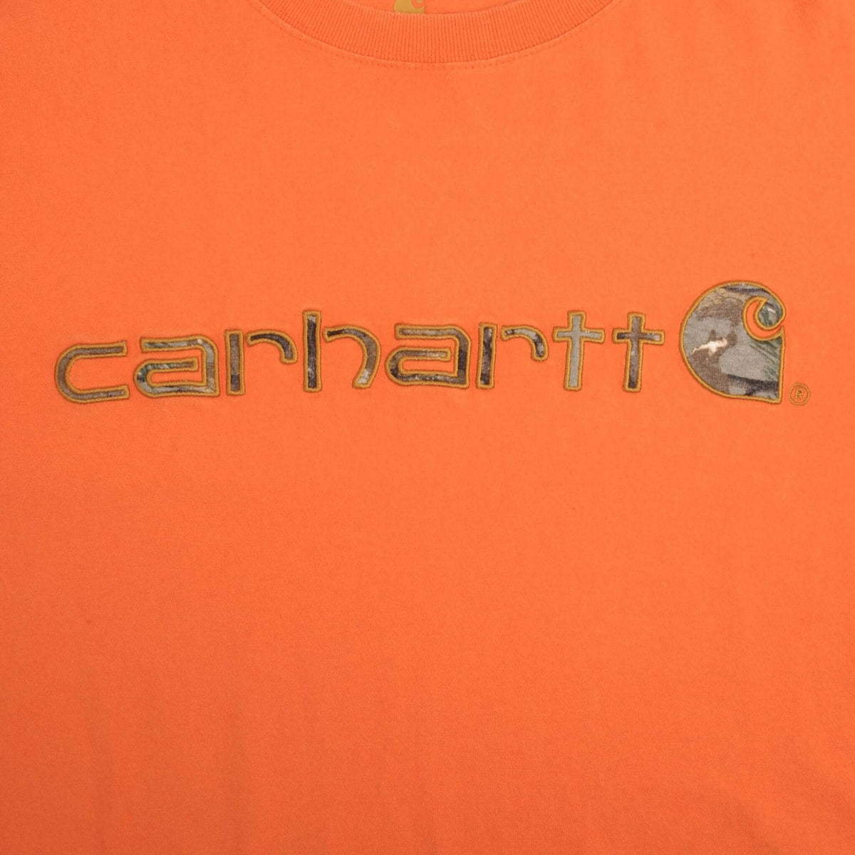 Vintage Carhartt Embroidered Camo Tee Shirt 2000S Size Large