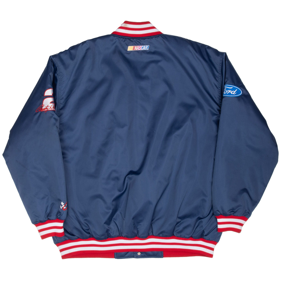 Vintage Nascar Rusty Wallace Millers Lite Satin Bomber Jacket 1990S Size XL