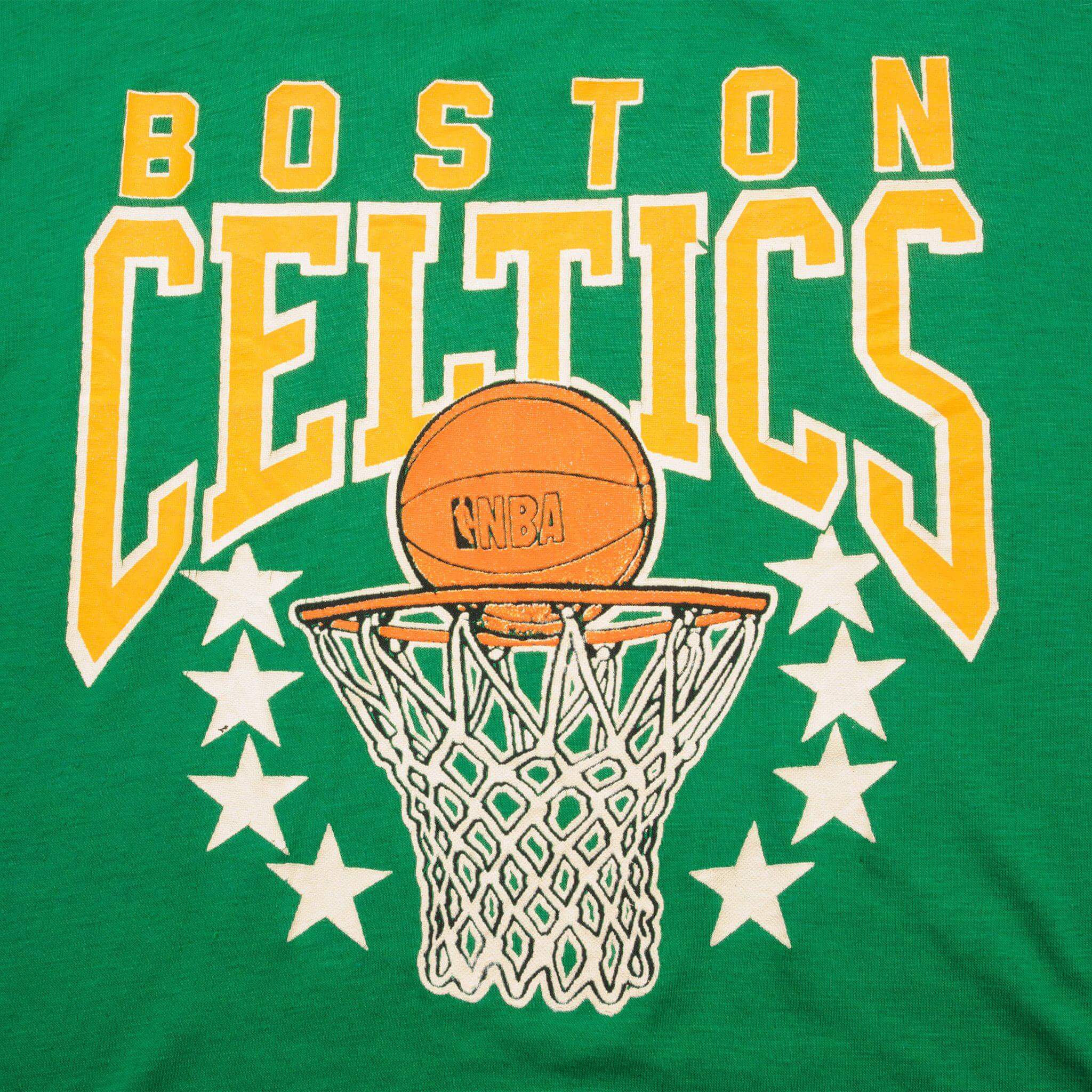 VINTAGE NBA BOSTON CELTICS TEE SHIRT SIZE LARGE MADE IN USA