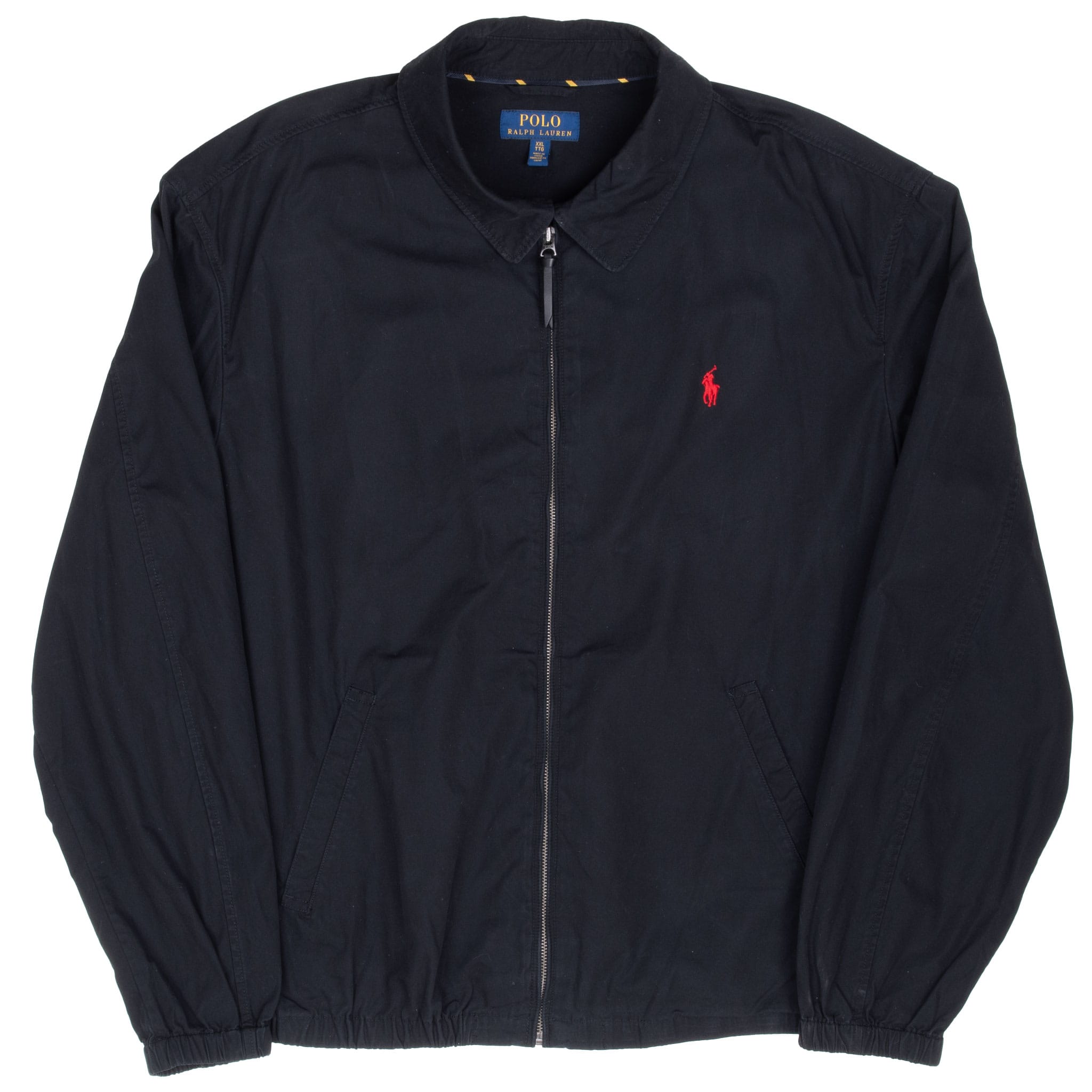 Vintage Polo Ralph Lauren Black Harrington Golf Jacket Size 2Xl