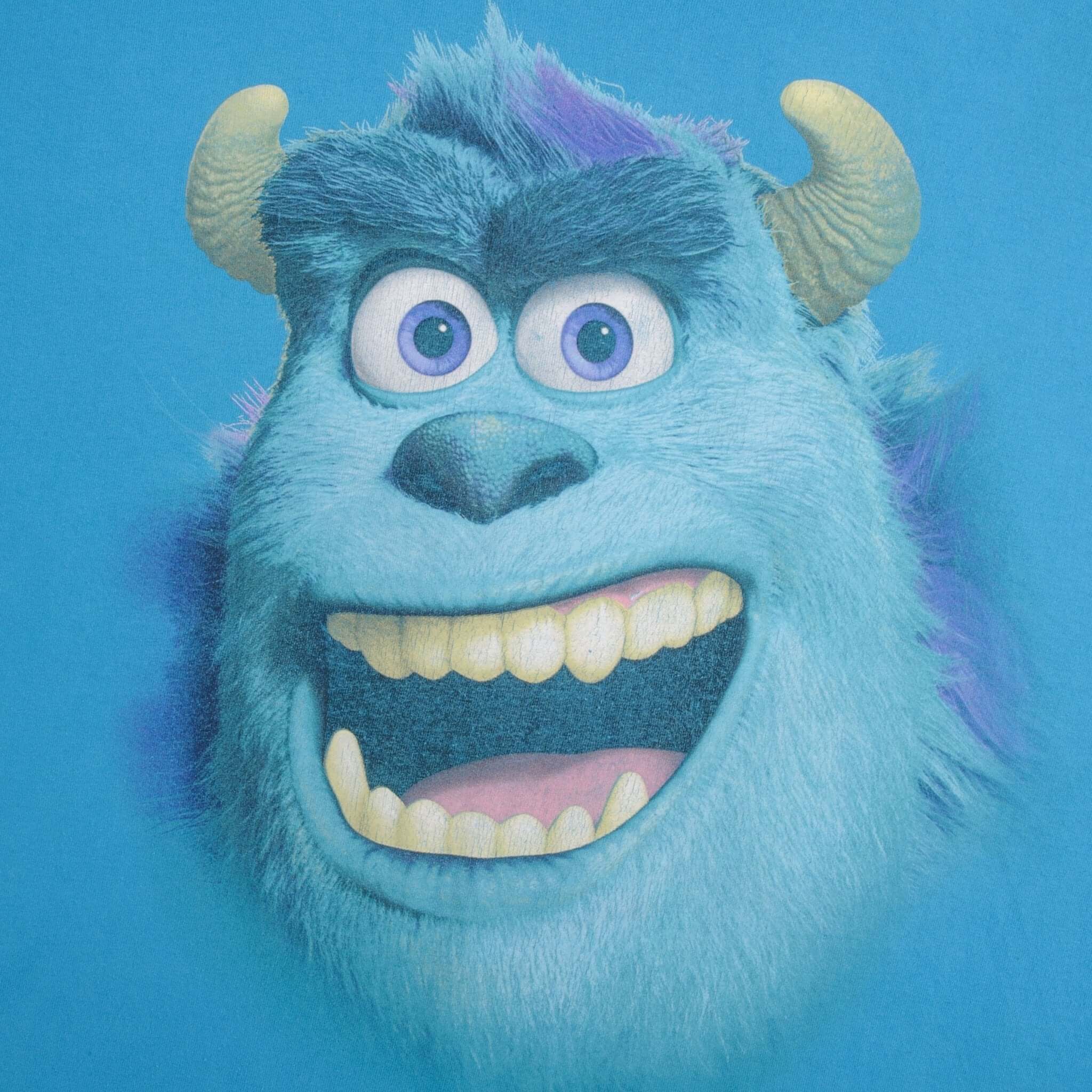 Vintage Monster Inc University Sully Disney Tee Shirt Size 2XL