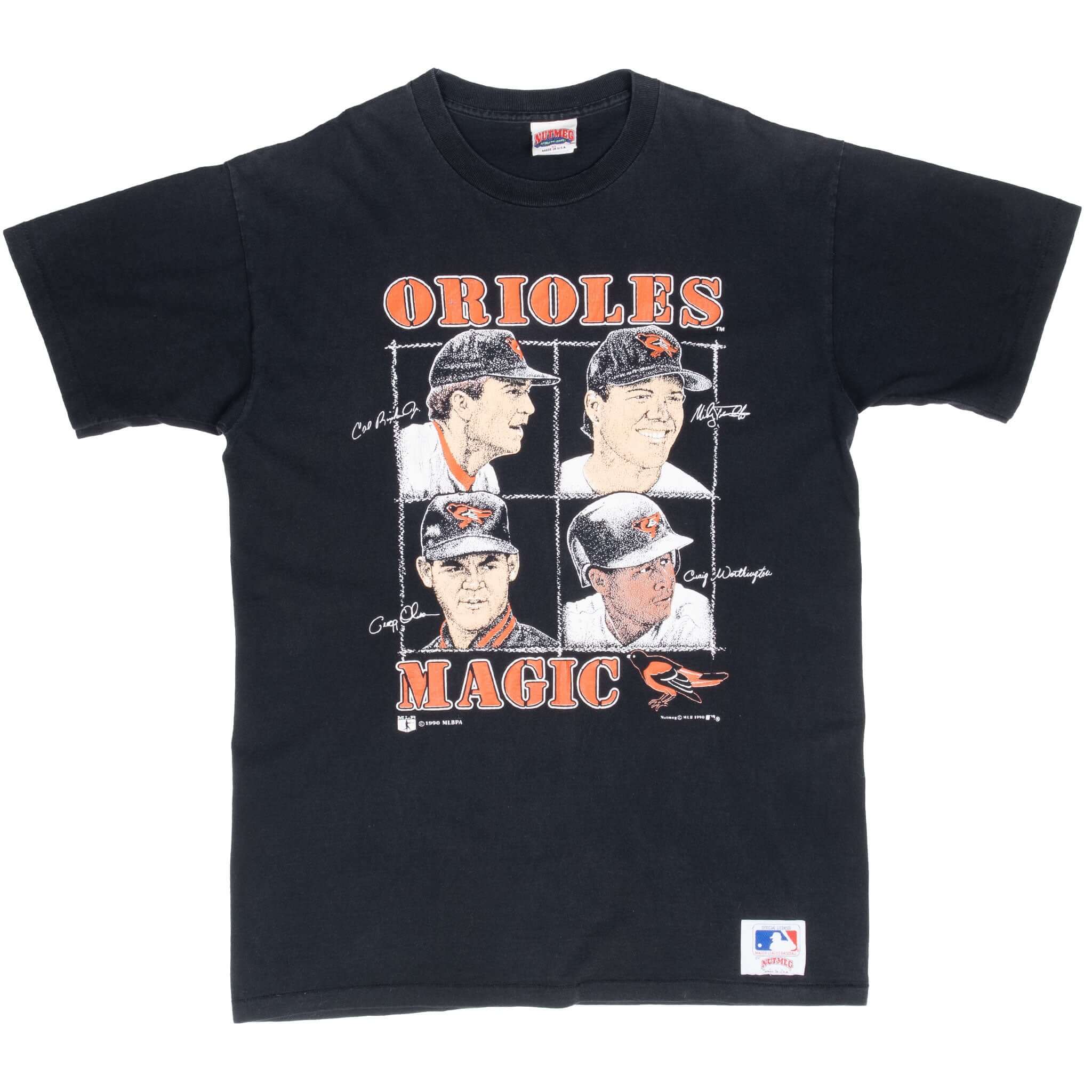 Vintage Mlb Baltimore Orioles 1990 Tee Shirt Size Large Made In Usa