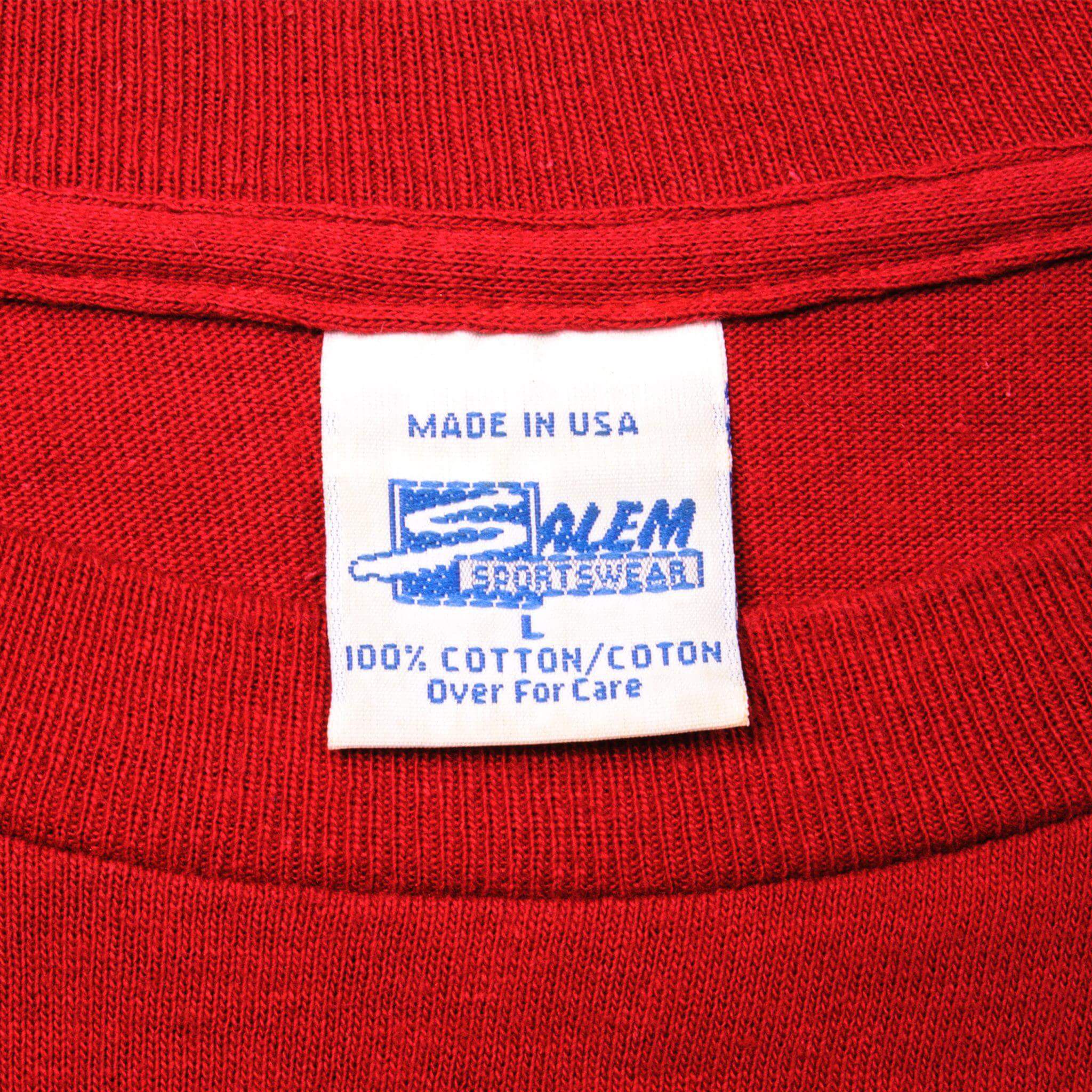 Vintage Label Tag Salem Sportswear 1991 90s 1990s