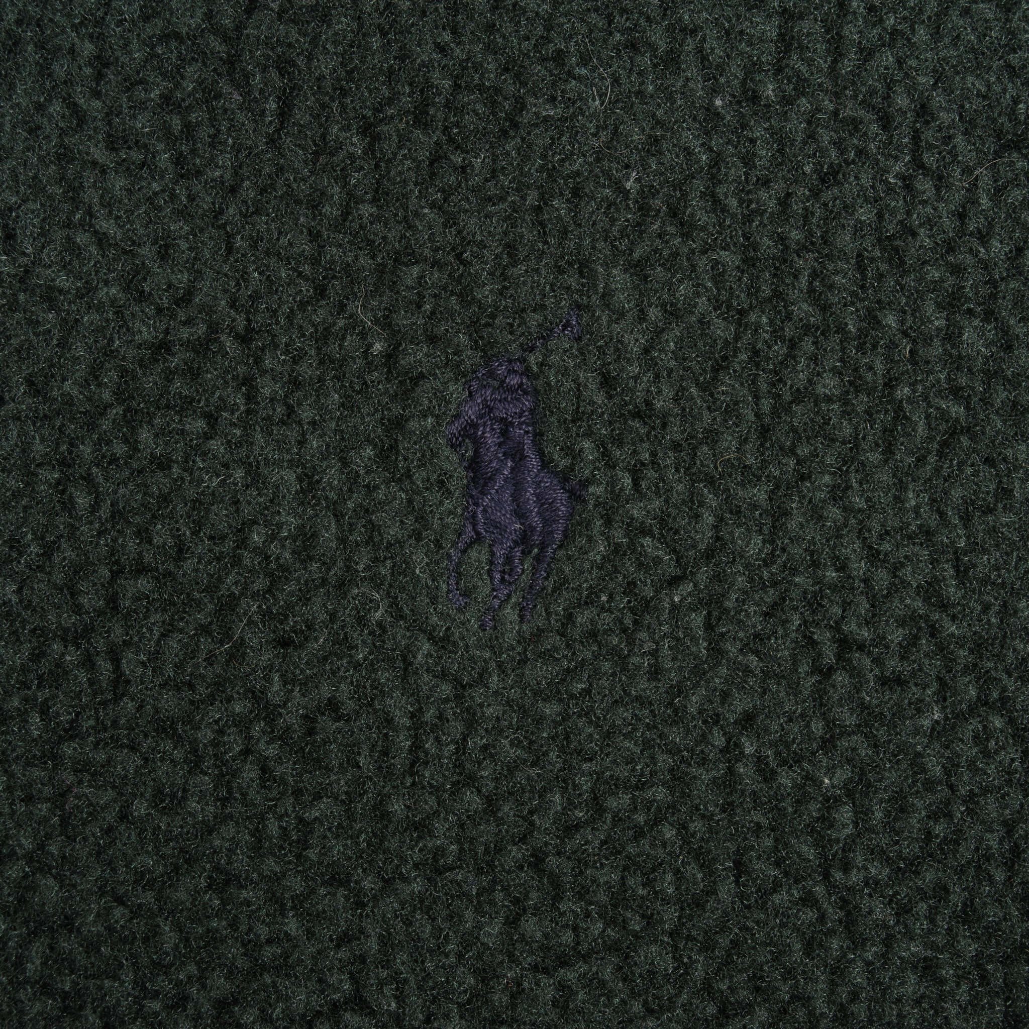 Vintage Polo Ralph Lauren Green Quarter Zip Fleece Pullover Jacket 1990S Large