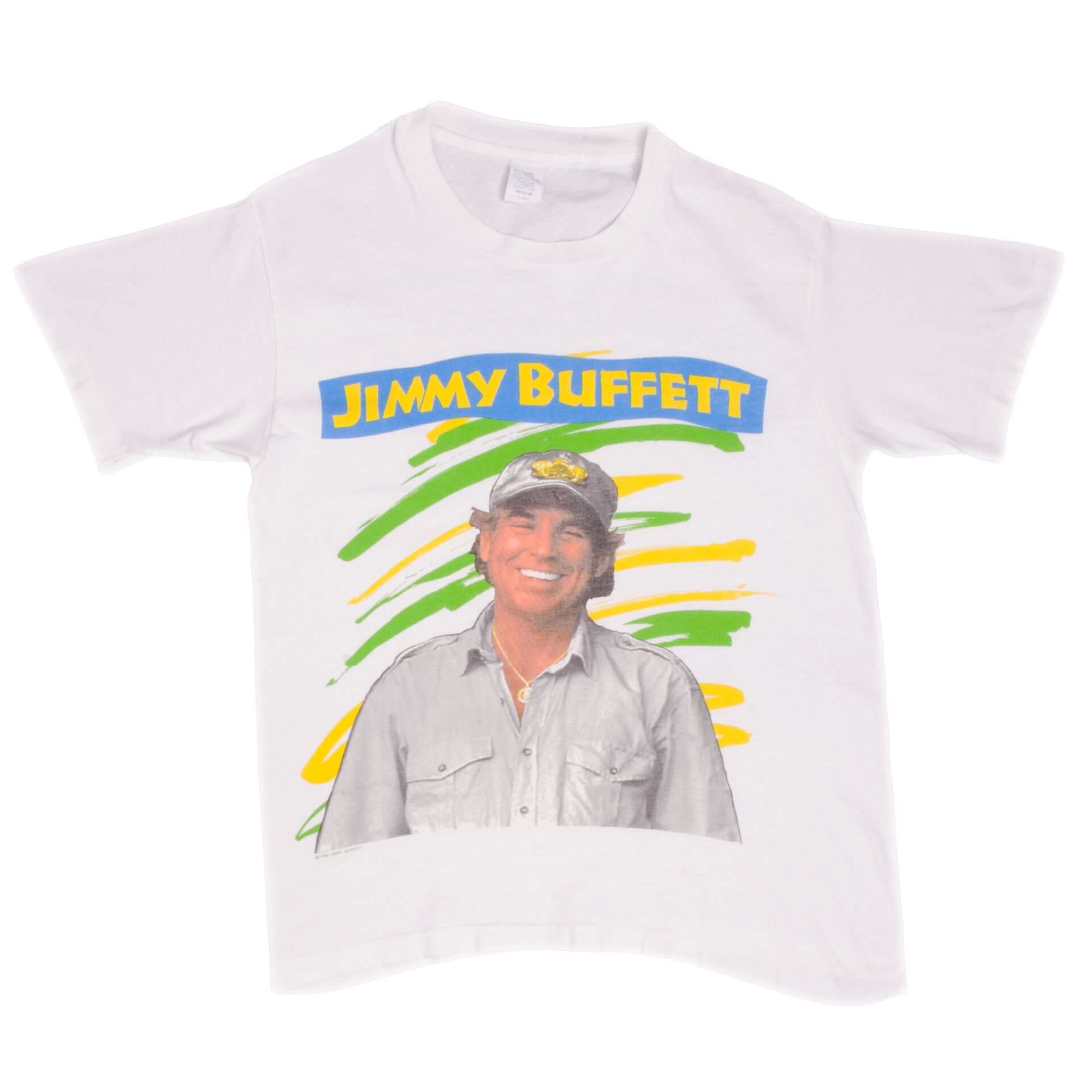 Vintage Jimmy Buffett Recession TOUR 1992 Tee Shirt Size Medium Made In USA