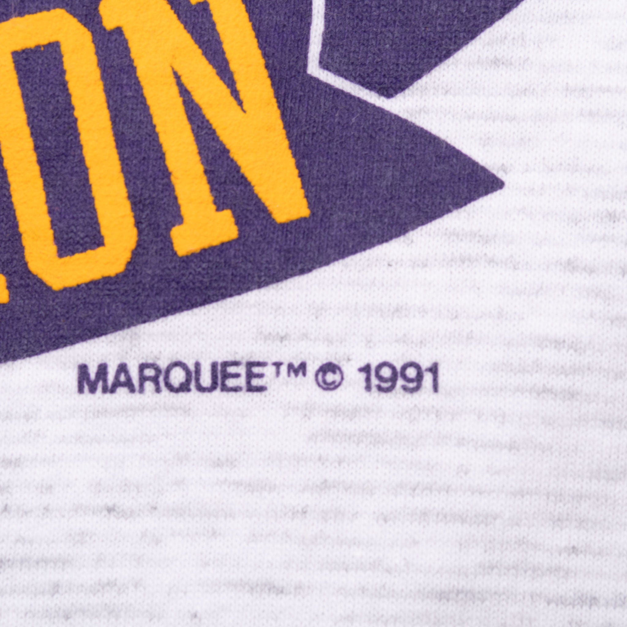 VINTAGE NCAA WASHINGTON HUSKIES NATIONAL CHAMPION 1991 TEE SHIRT MEDIUM MADE IN USA