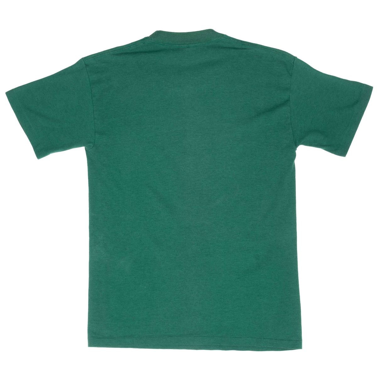 Back of plain green Nike short-sleeve T-shirt
