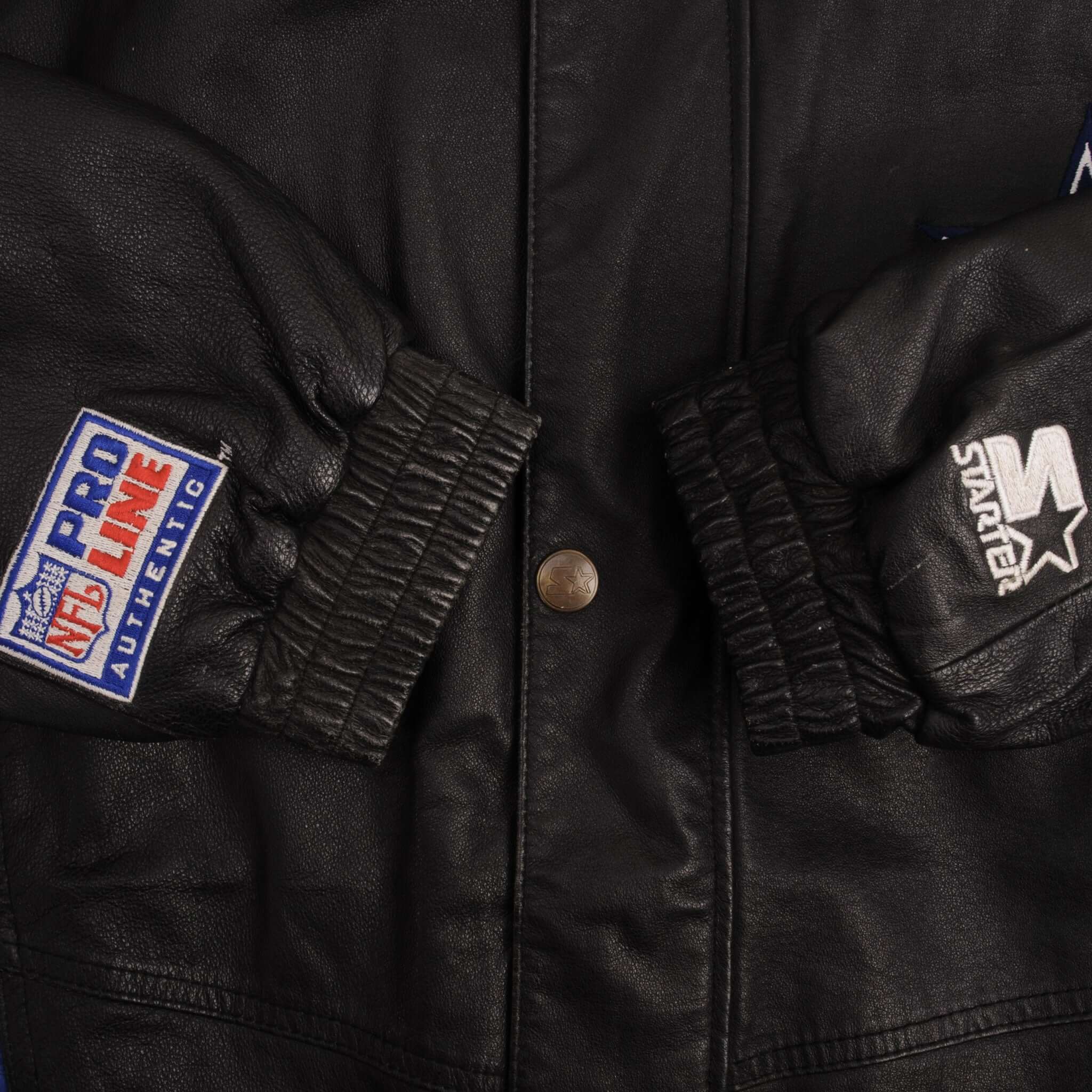 Vintage Nfl Dallas Cowboys Leather Jacket 1990S Size XL