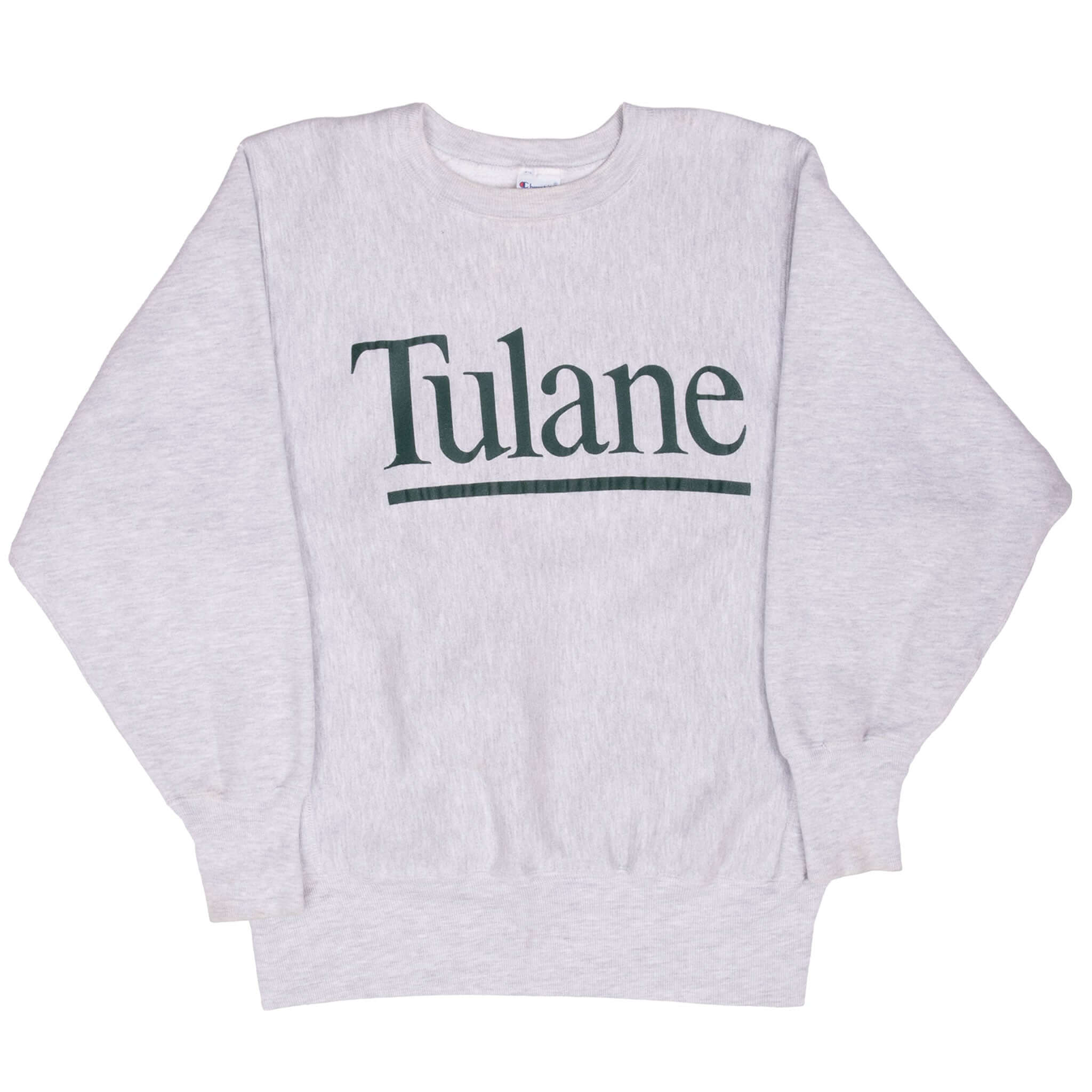 Vintage Champion Reverse Weave Tulane University Sweatshirt 1990S Size Medium