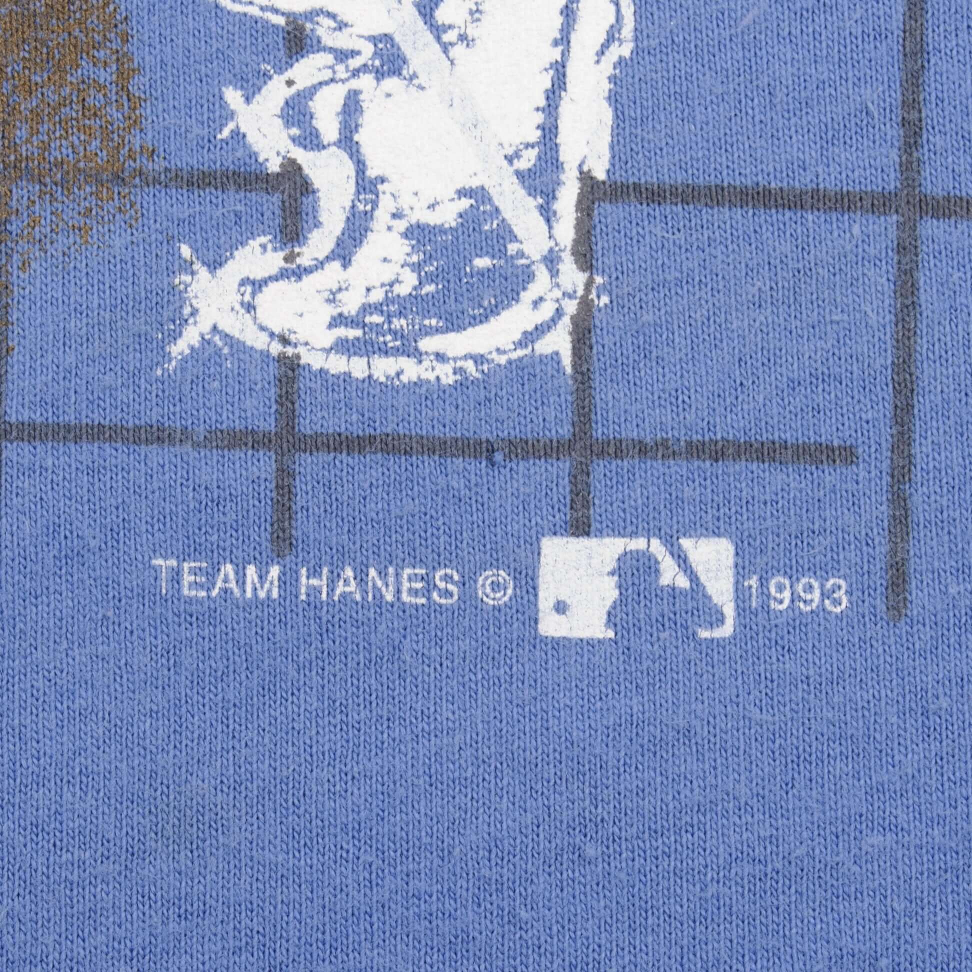 Vintage MLB Kansas City Royals 1993 Tee Shirt Size 2XL Made In USA With Single Stitch Sleeves