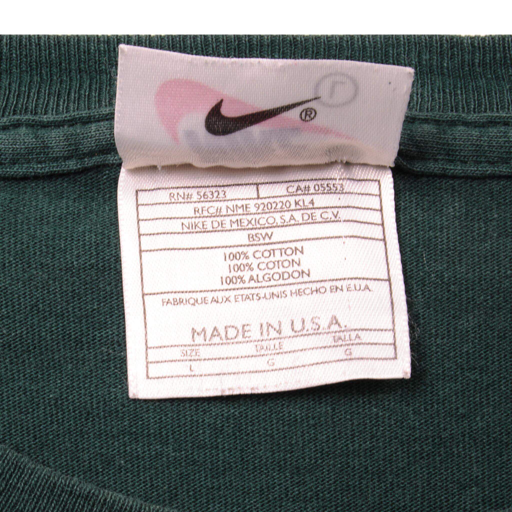 VINTAGE NIKE TEE SHIRT LATE 1990s SIZE LARGE MADE IN USA