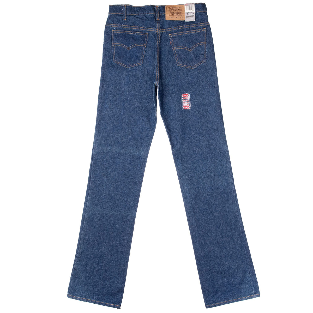 Vintage Levis 517 Orange Tab Indigo Dark Wash Jeans 32X36 Made In Usa Deadstock
Back Button #554