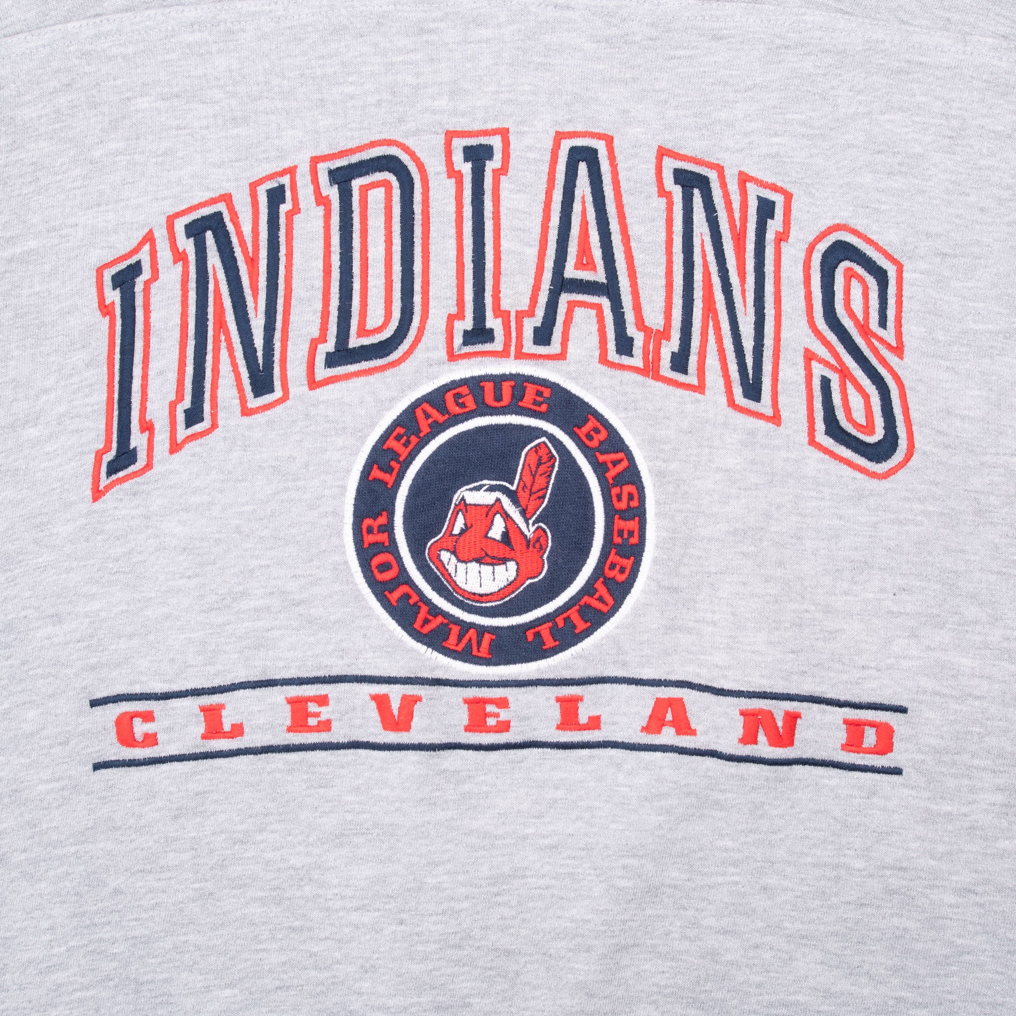 VINTAGE MLB CLEVELAND INDIANS 1990S EMBROIDERED SWEATSHIRT 2XL