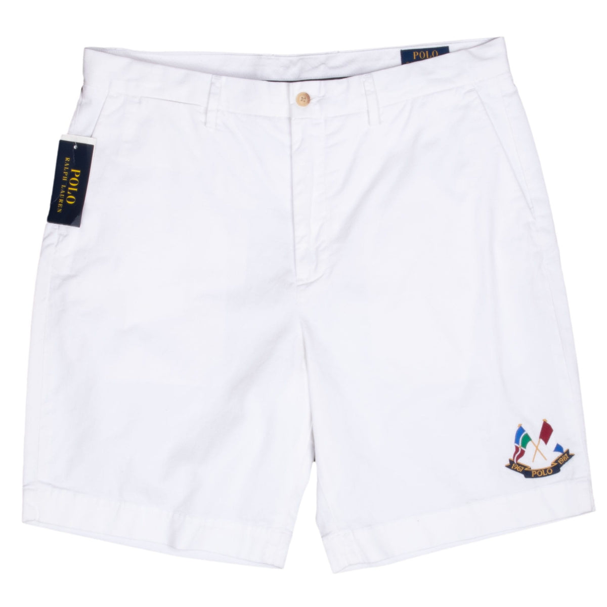 Vintage Ralph Lauren Polo 1967 1987 White Shorts Size 34 Deadstock