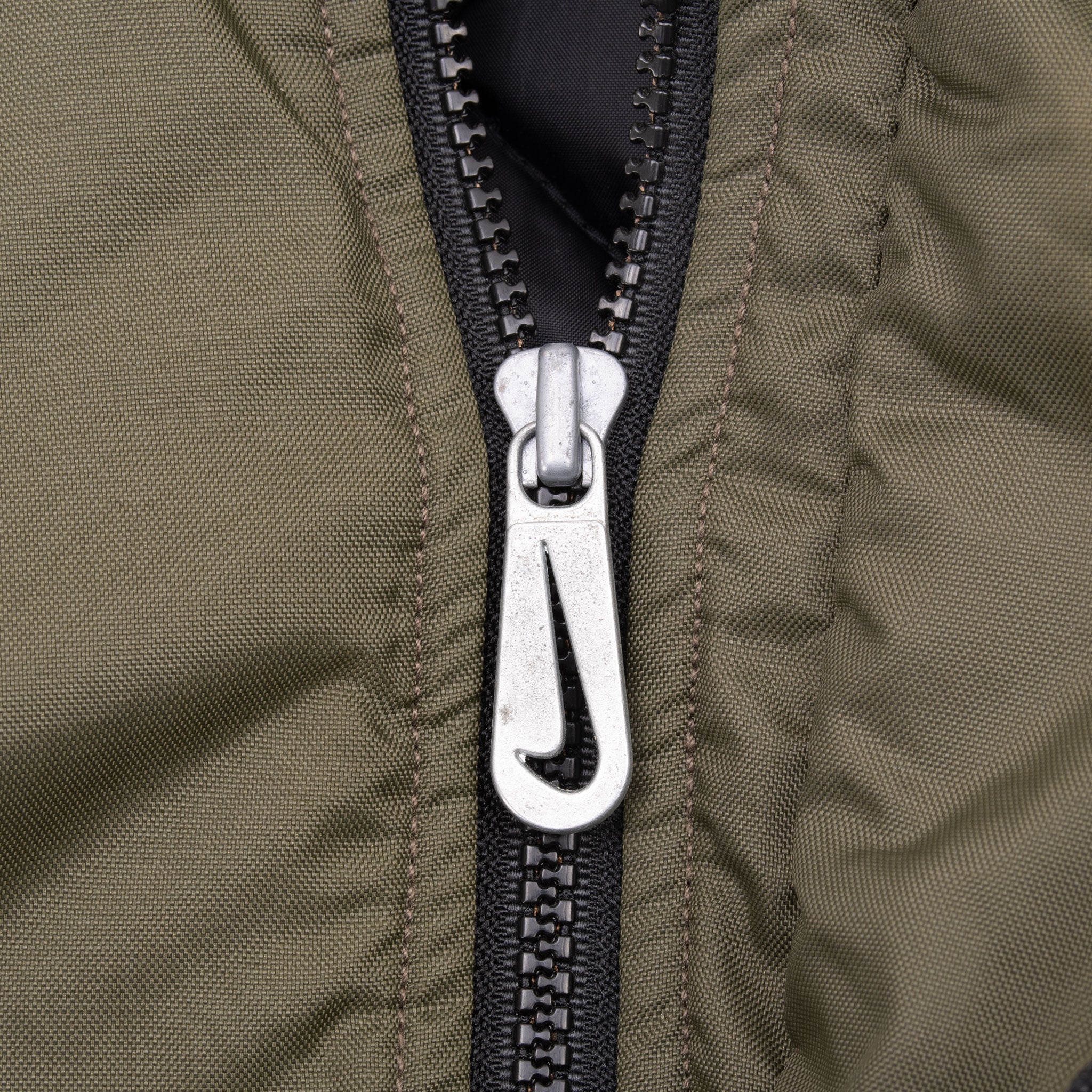 Vintage Nike Big Swoosh Green Heavy Windbreaker Pullover Jacket 1990S Size Large