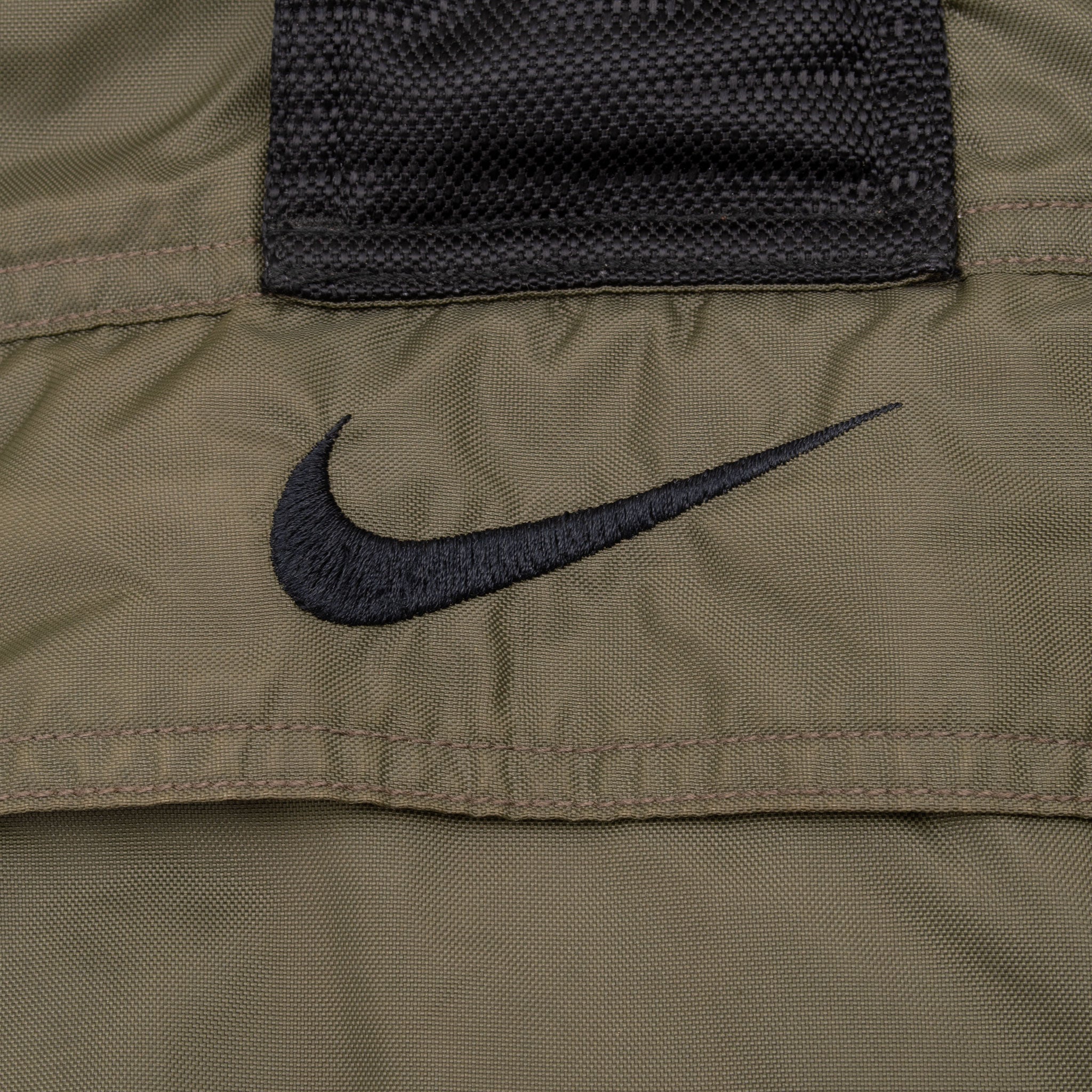 Vintage Nike Big Swoosh Green Heavy Windbreaker Pullover Jacket 1990S Size Large