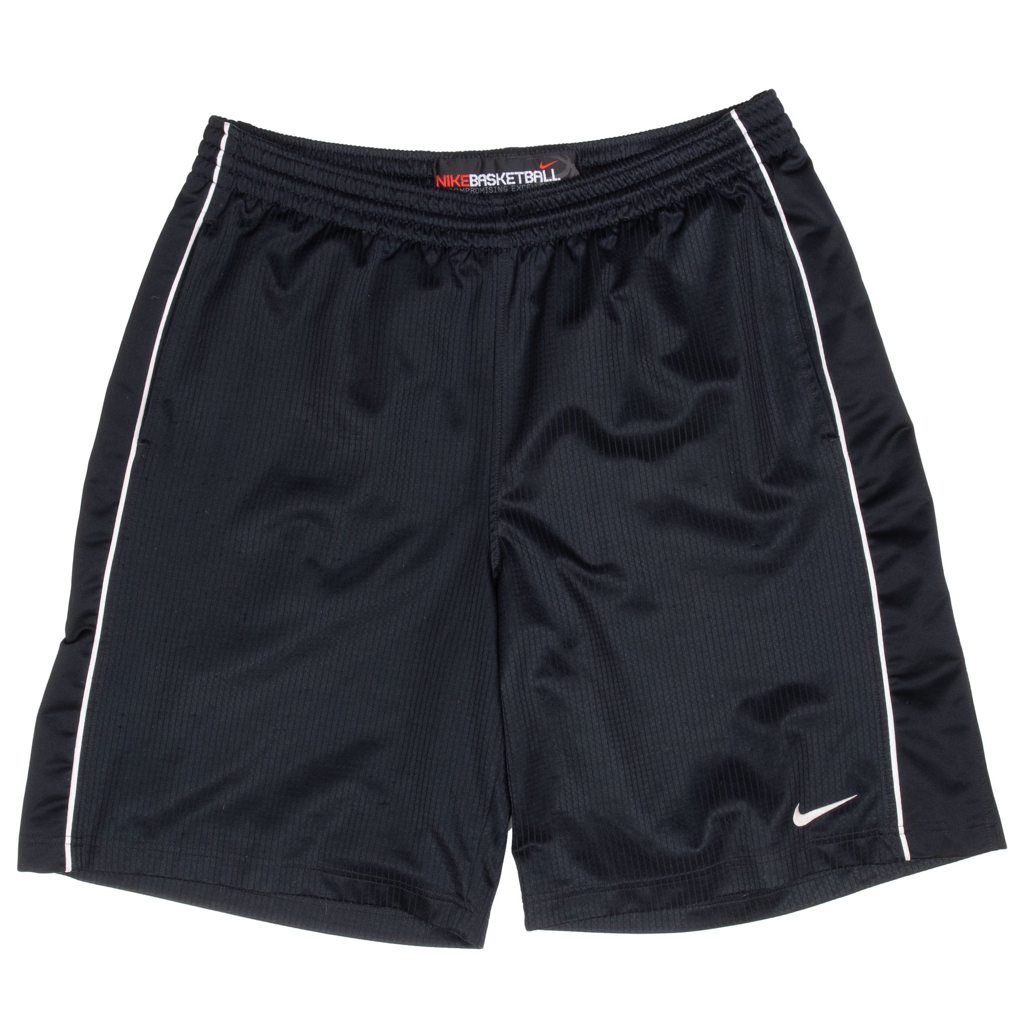Vintage Nike Swoosh Black Basketball Shorts 2000S Size Large