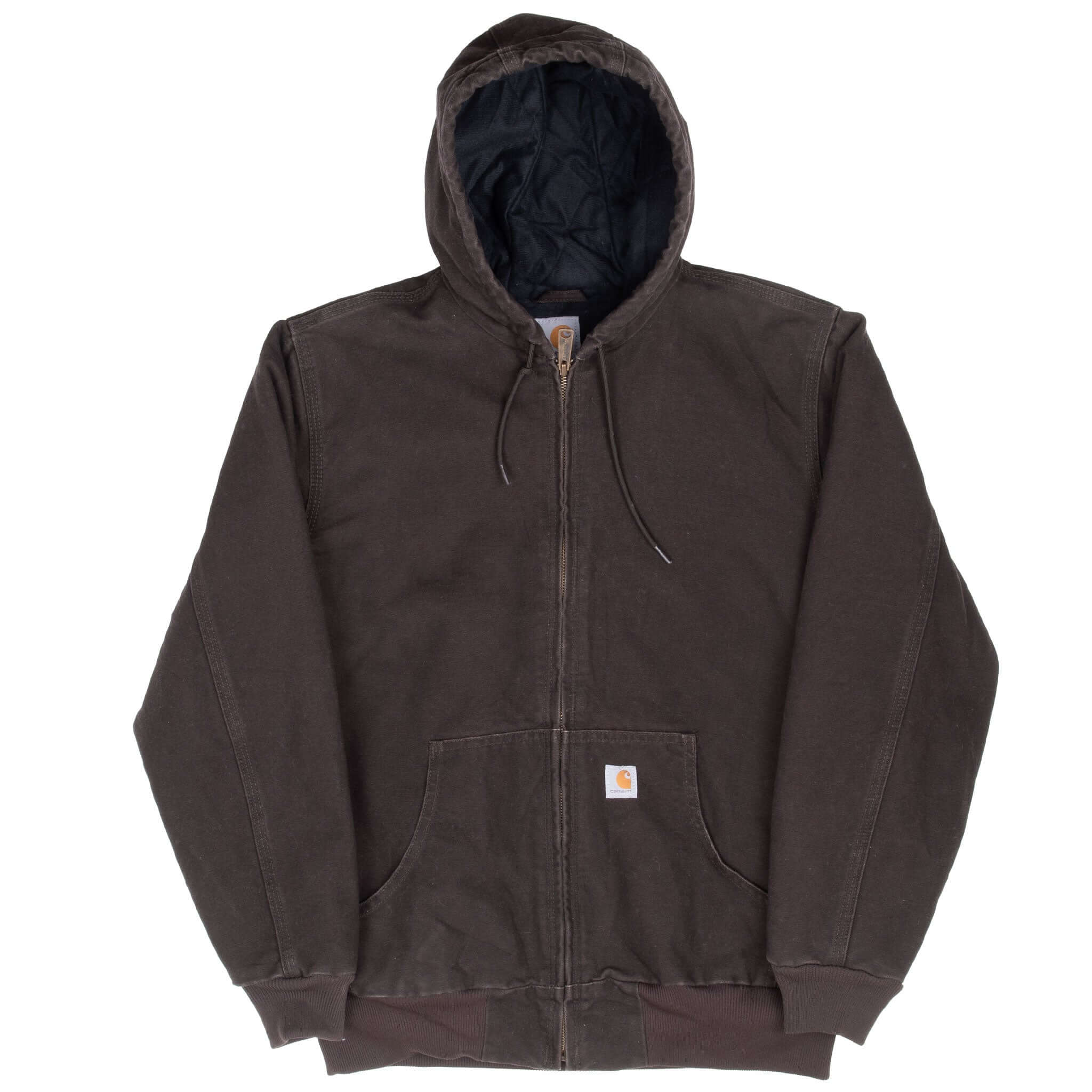 Vintage Carhartt Dark Brown WJ130Dkb Active Jacket Size Woman Medium