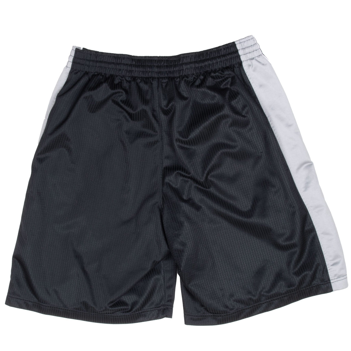 Vintage Nike Swoosh Black And Grey Basketball Shorts 2000S Size Large