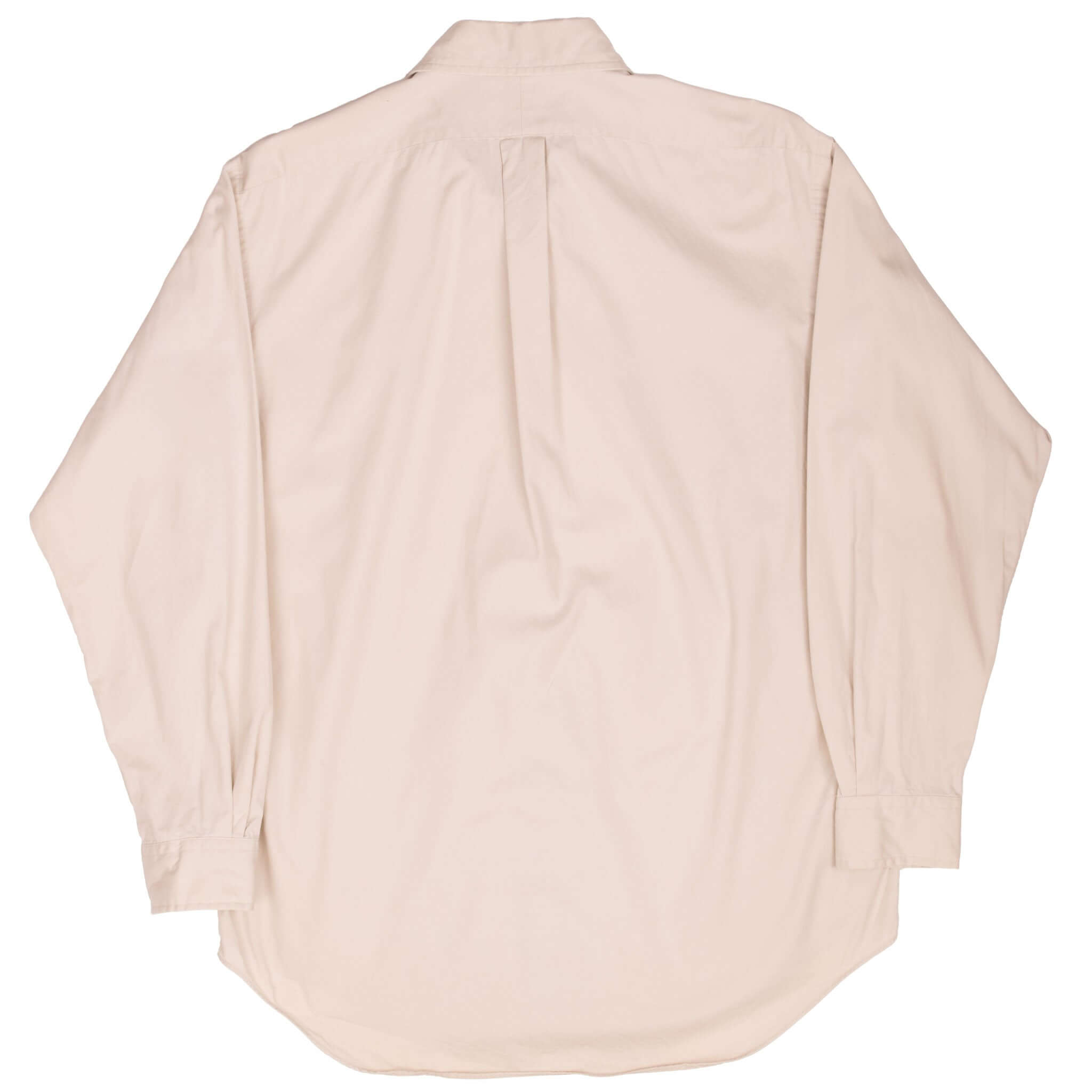 Vintage Ralph Lauren Beige Shirt 1990S Size Medium