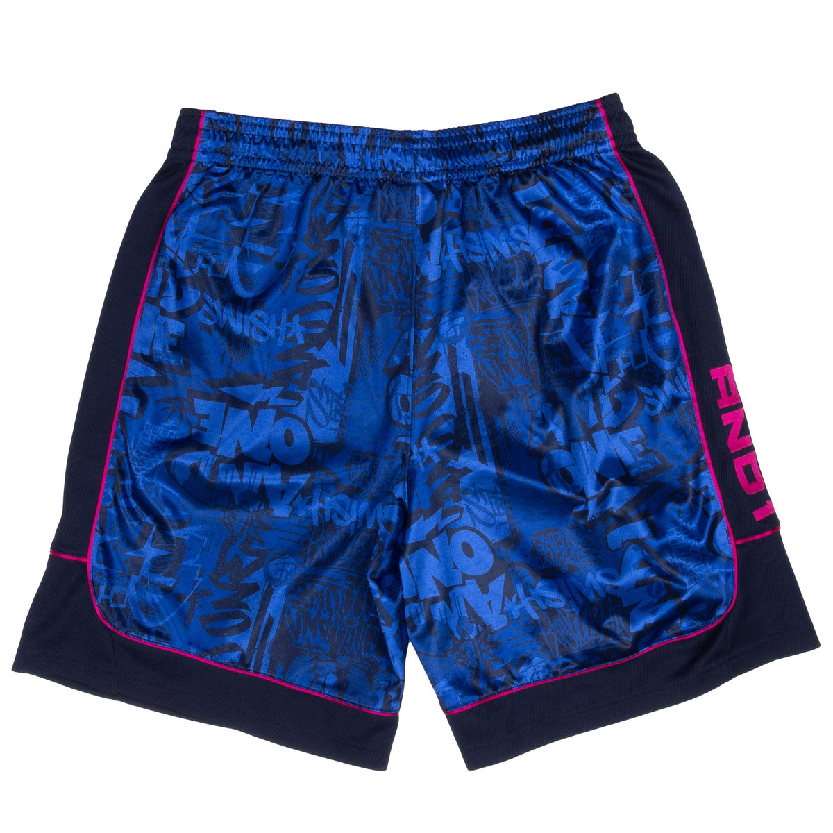 Vintage Blue All Over Print And1 Basketball Shorts 1990S Size XL