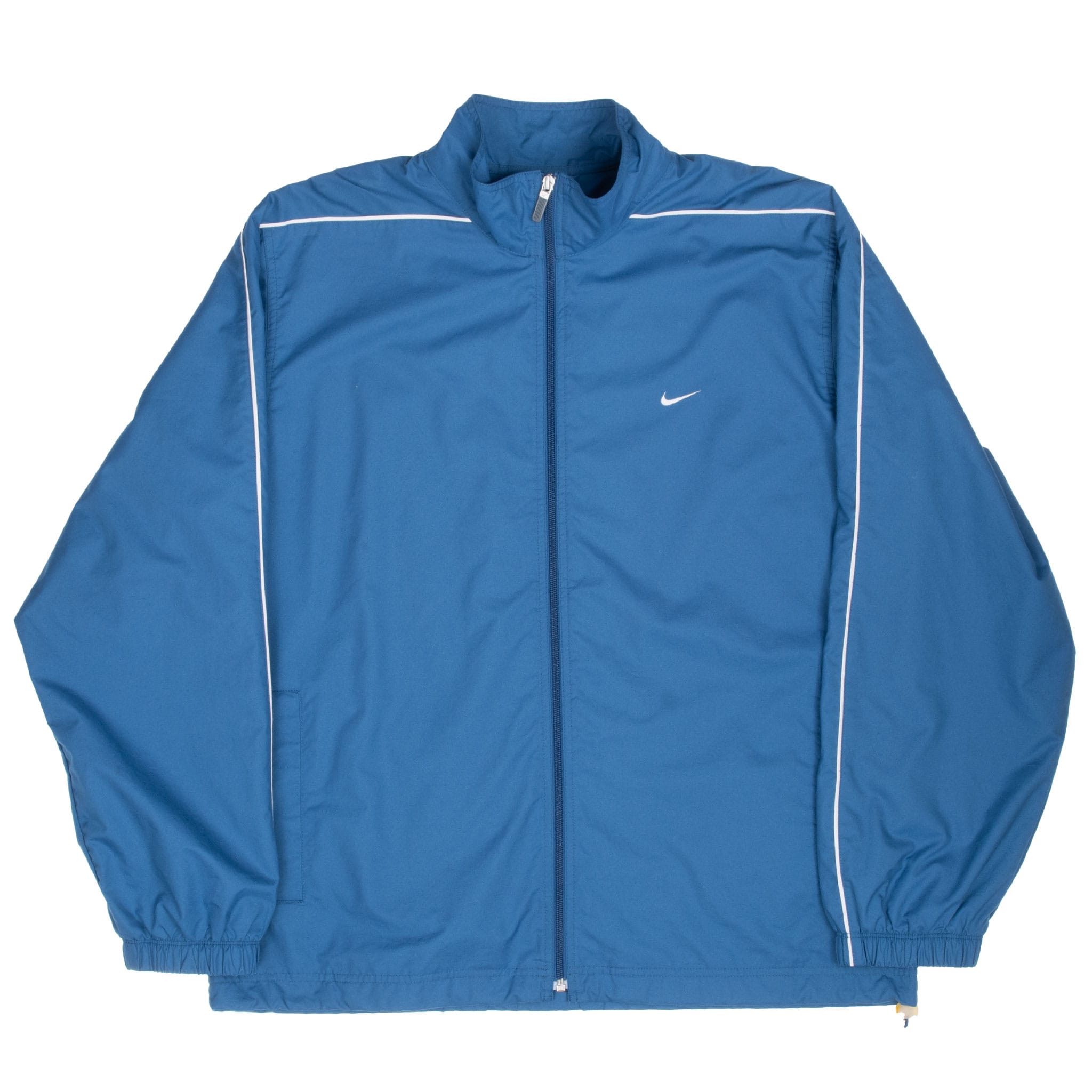 Vintage Nike Classic Swoosh Blue Windbreaker Jacket 2000S Size XL