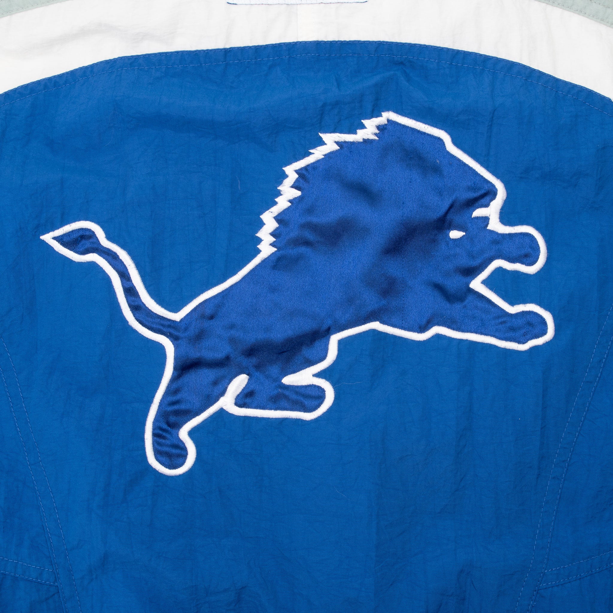 Vintage Nfl Detroit Lions Reebok Windbreaker Jacket Size Medium