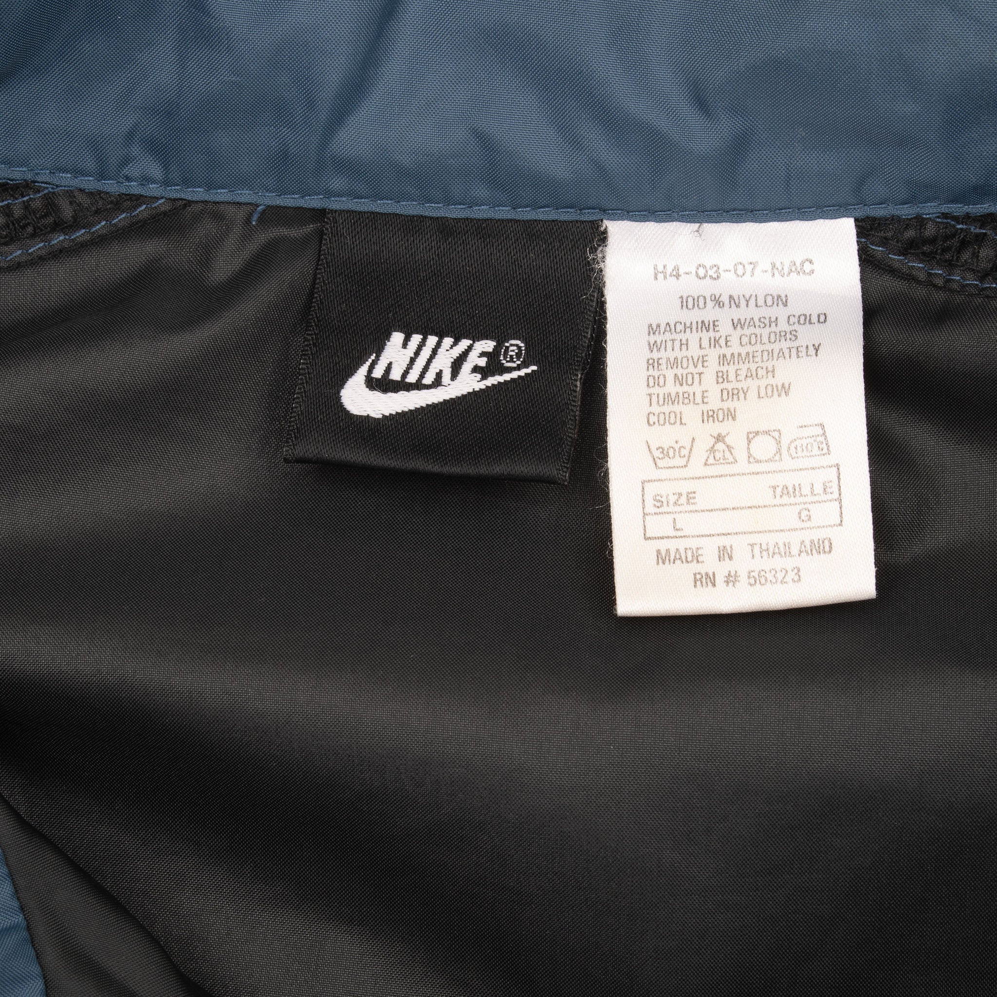 Vintage Nike Classic Swoosh Black Windbreaker Jacket 1990S Size Large