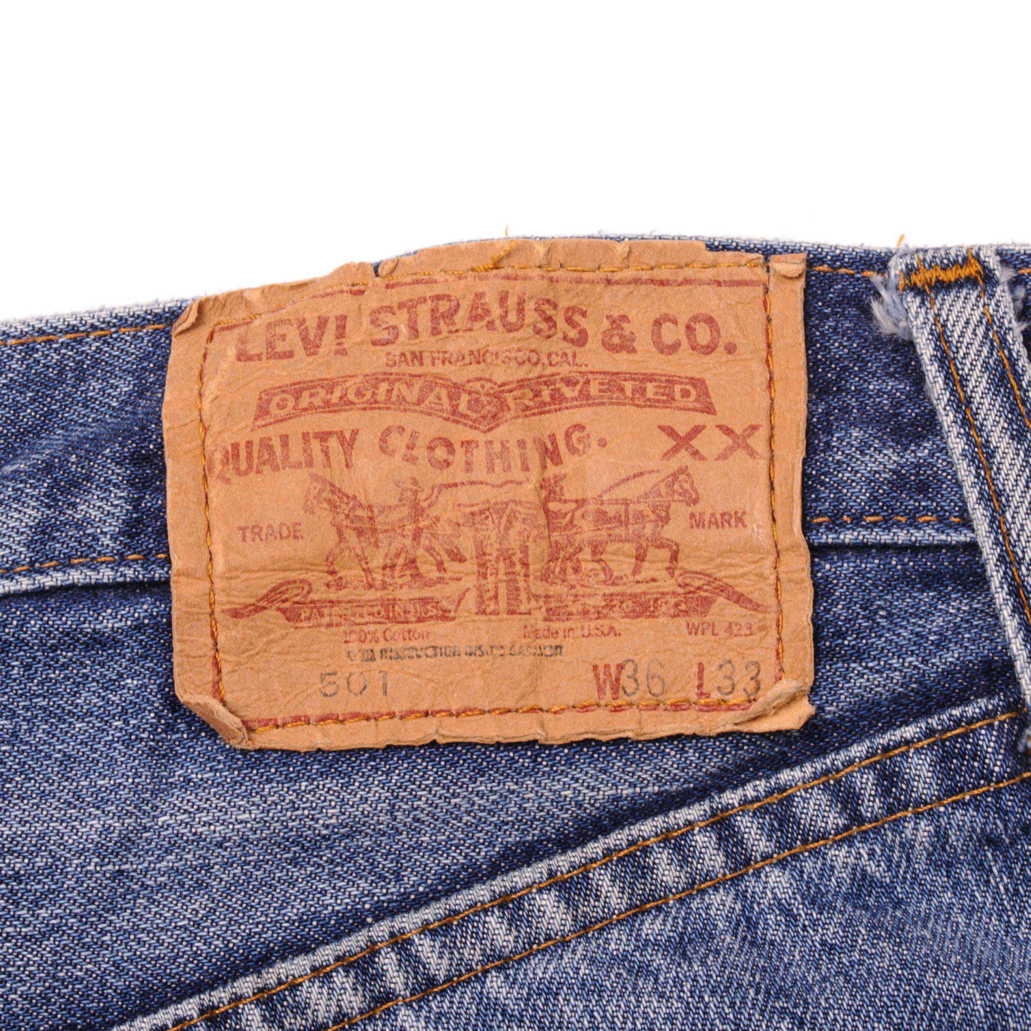 Vintage Label Tag Levi's 1970-1985 70s 80s 1970s 1980s