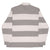 Vintage Ralph Lauren Grey & White Striped Rugby Polo Shirt 1990S Size XL