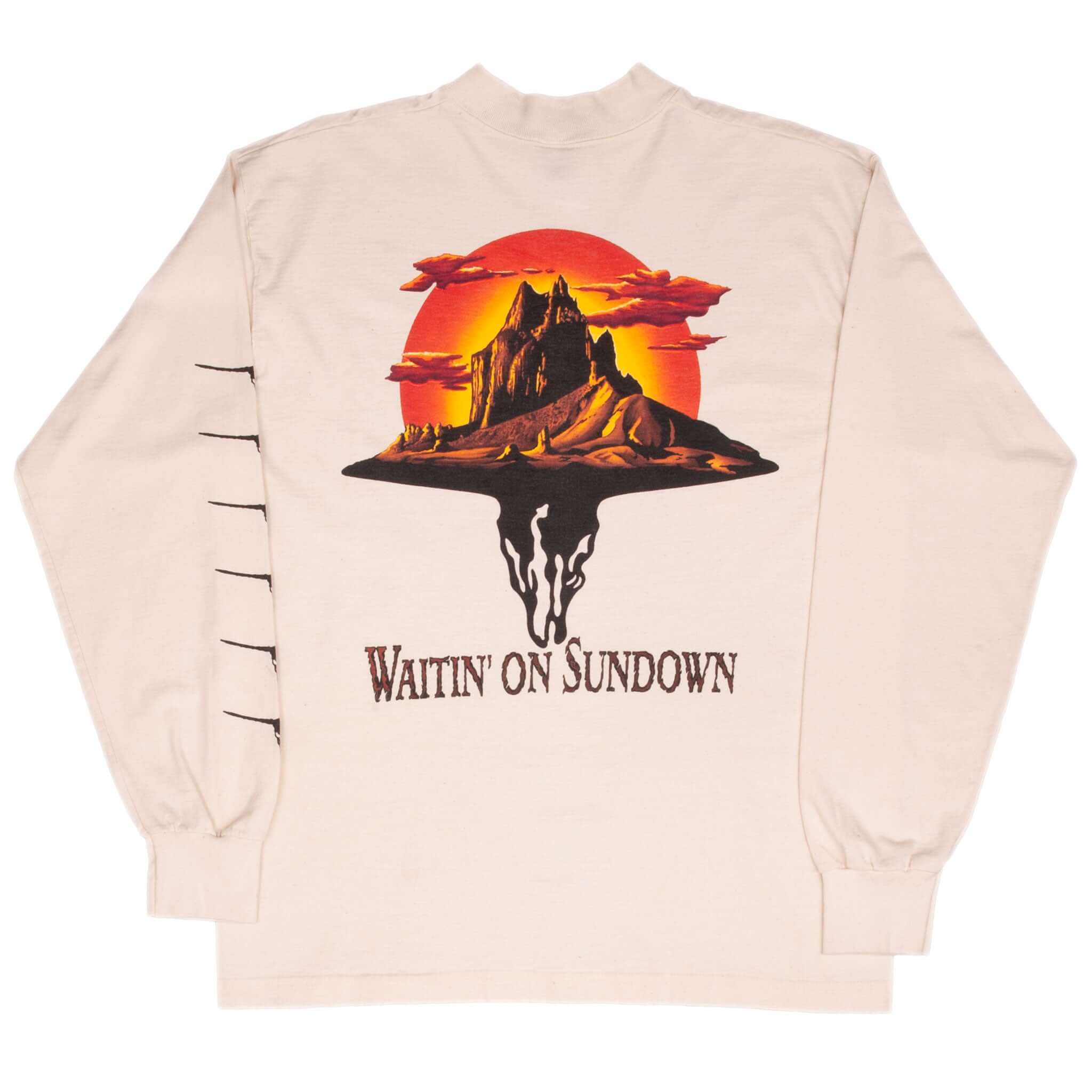 Vintage Brooks And Dunn Waiting On Sundown 1990S Long Sleeve Tee Shirt Large Made In Usa