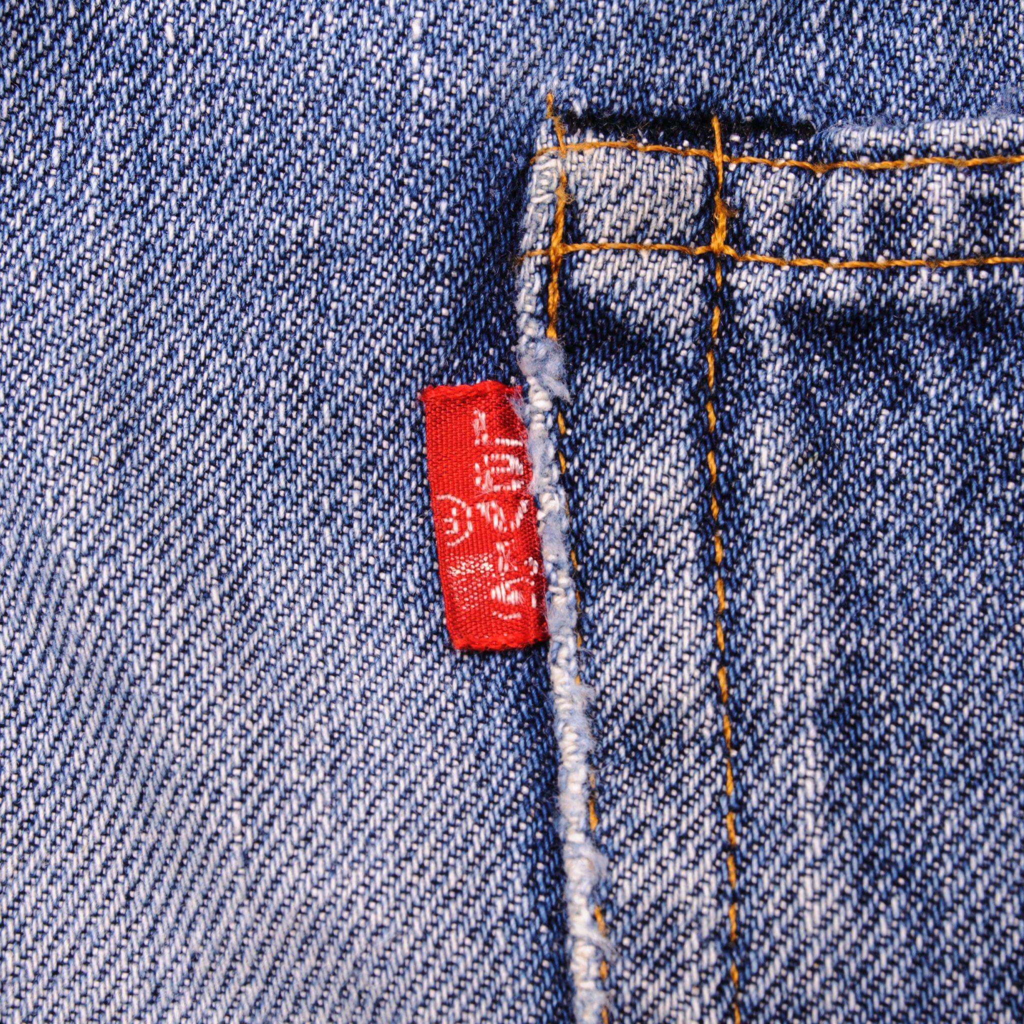 VINTAGE LEVIS 501 JEANS INDIGO 1970-1985 WITH SELVEDGE SIZE W35 L29 MADE IN USA