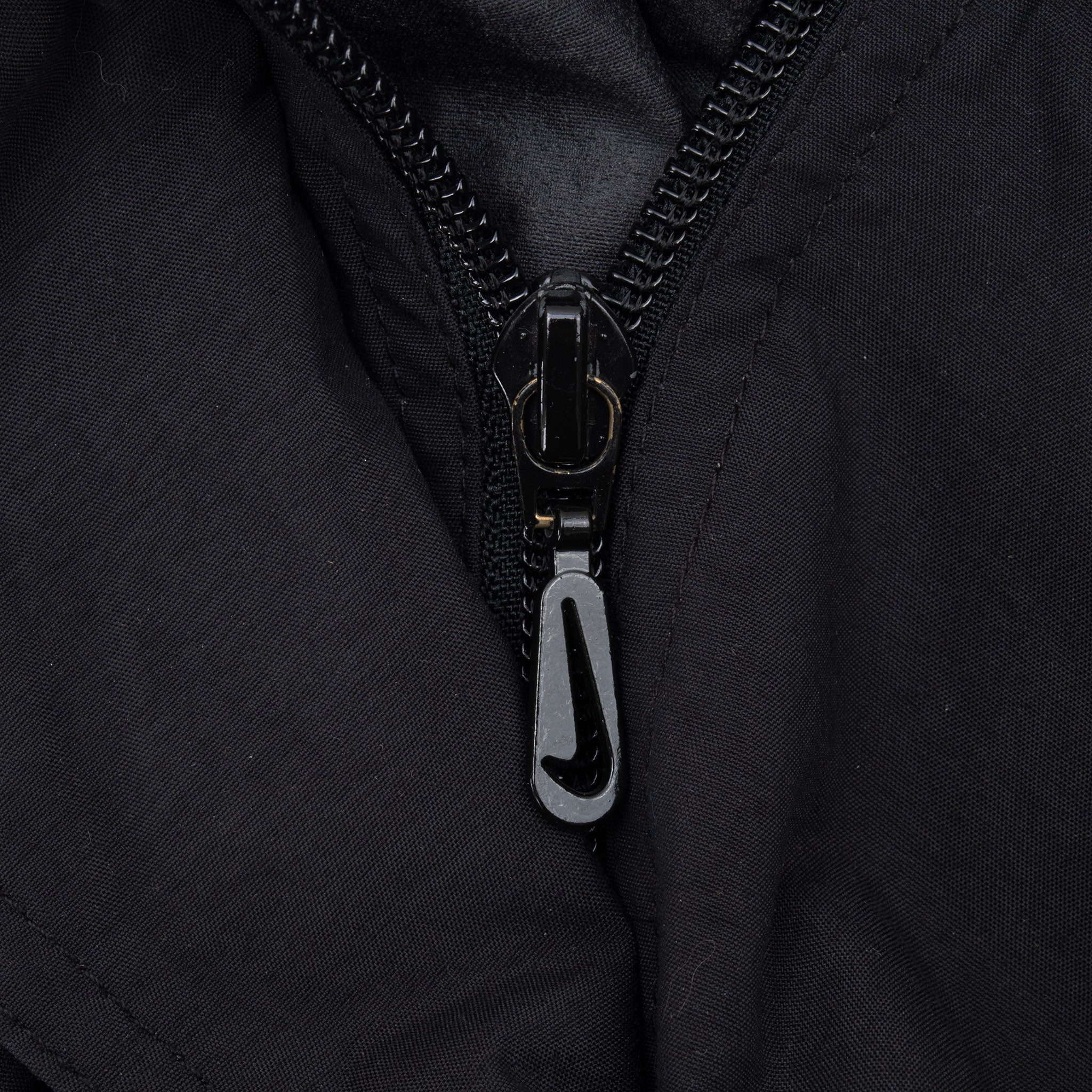 Vintage Nike Classic Swoosh Black Pullover Windbreaker Jacket 1990S Size Medium Women