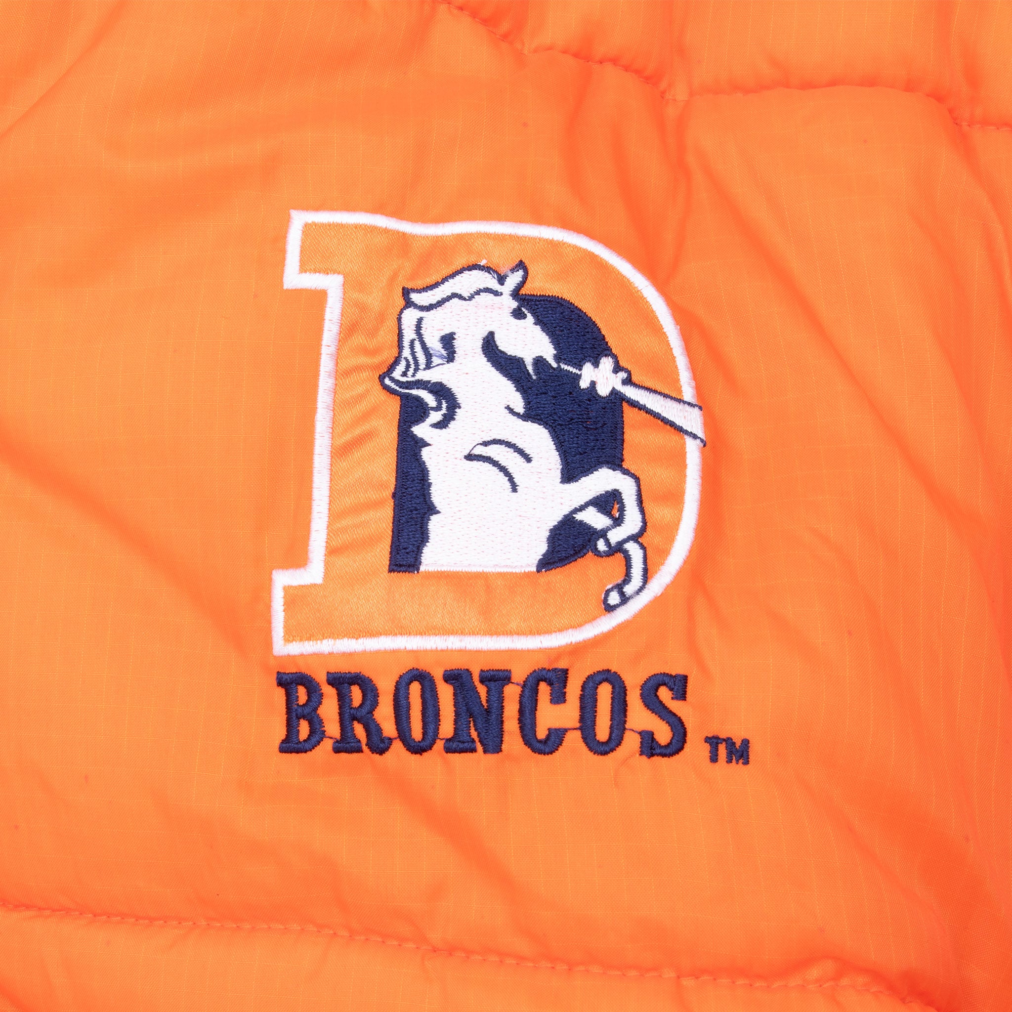 Vintage Nfl Denver Broncos Pro Player Reversible Heavy Windbreaker Jacket 1990S Size Large