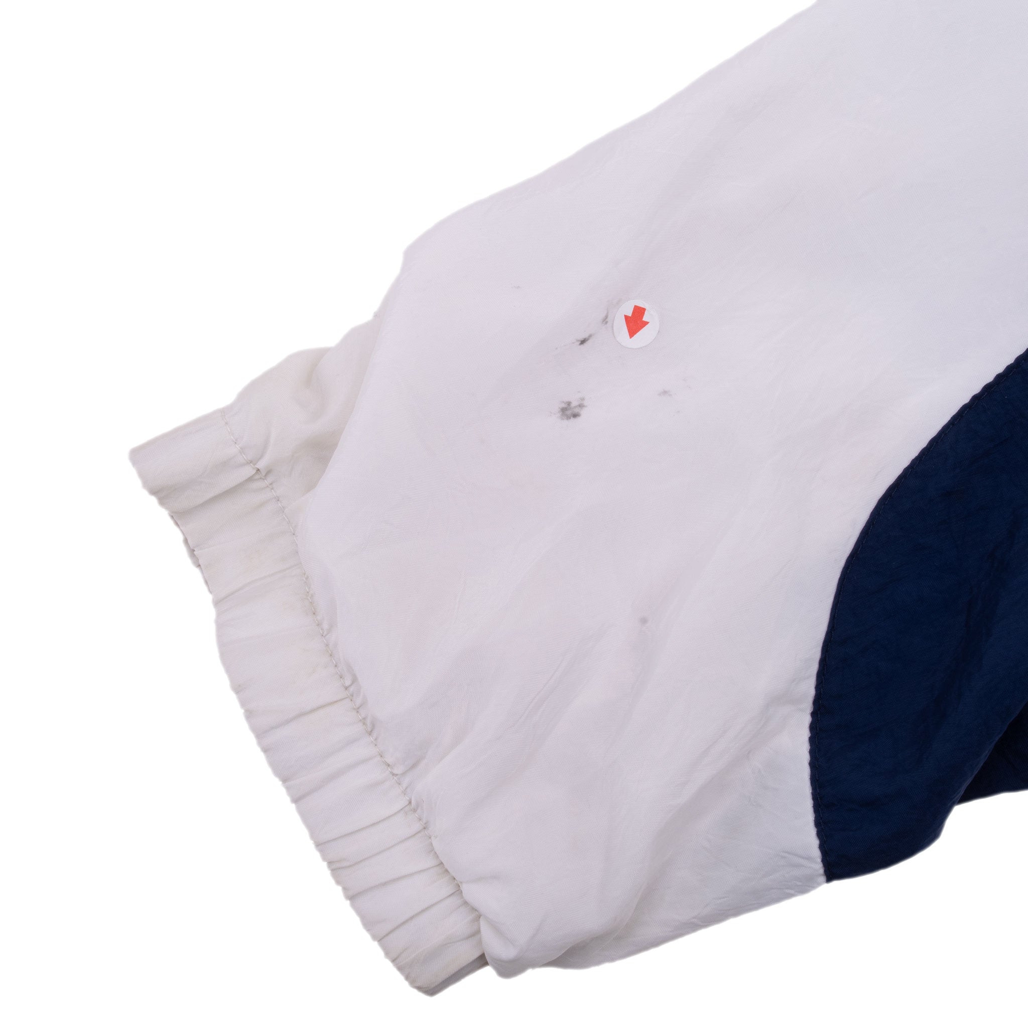 VINTAGE NIKE CLASSIC SWOOSH BLUE WHITE WINDBREAKER JACKET 1990S MEDIUM