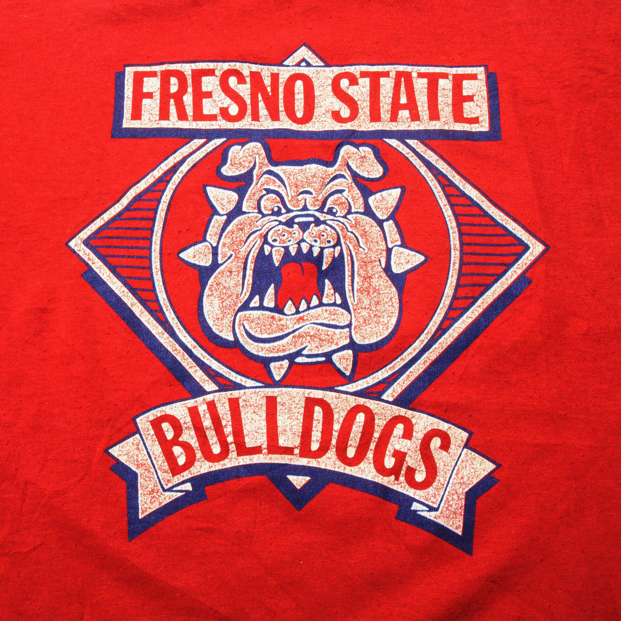 VINTAGE FRESNO STATE BULLDOGS TEE SHIRT SIZE MEDIUM MADE IN USA