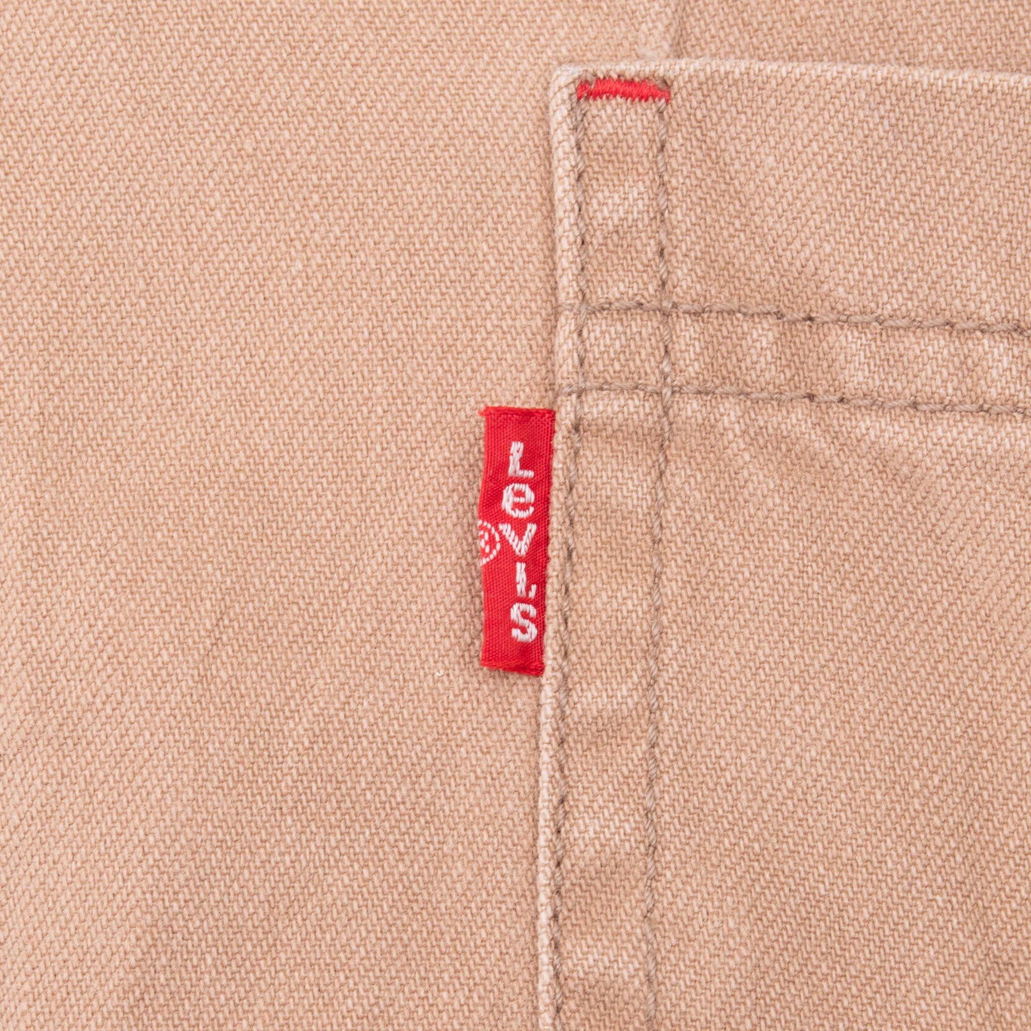 Vintage Levis Pocket Brown Denim Shirt 1990S Size XL